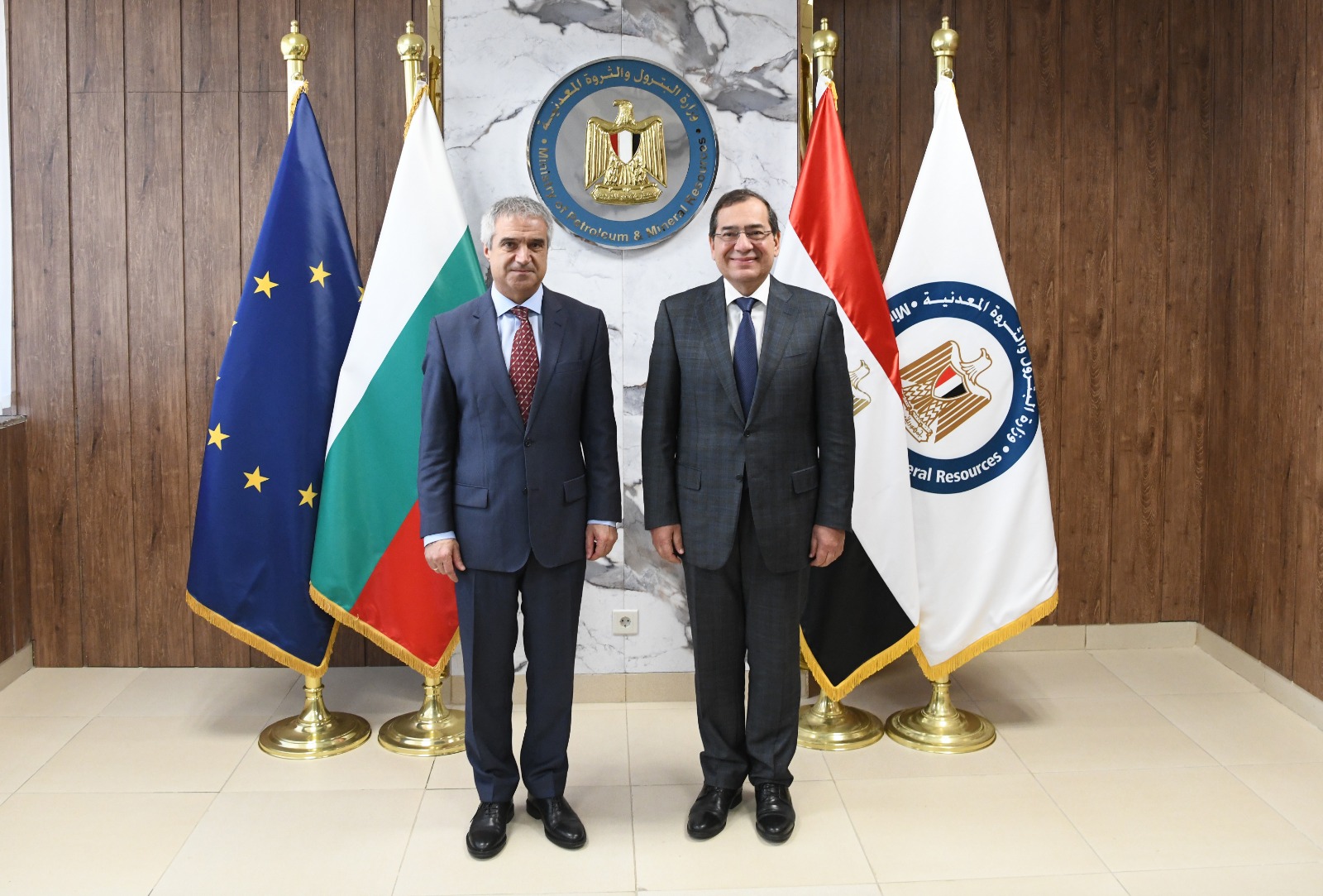 لقاء وزير البترول ووزير الطاقة البلغارى