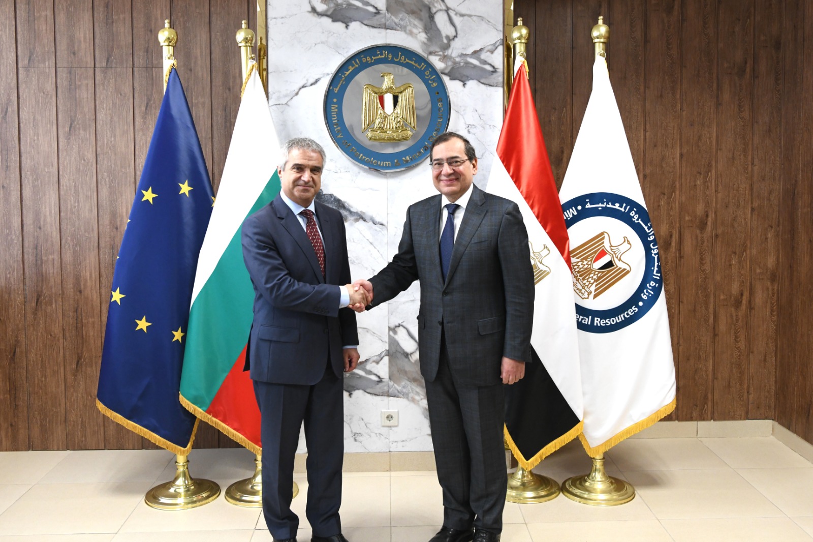 لقاء وزير البترول ووزير الطاقة البلغارى