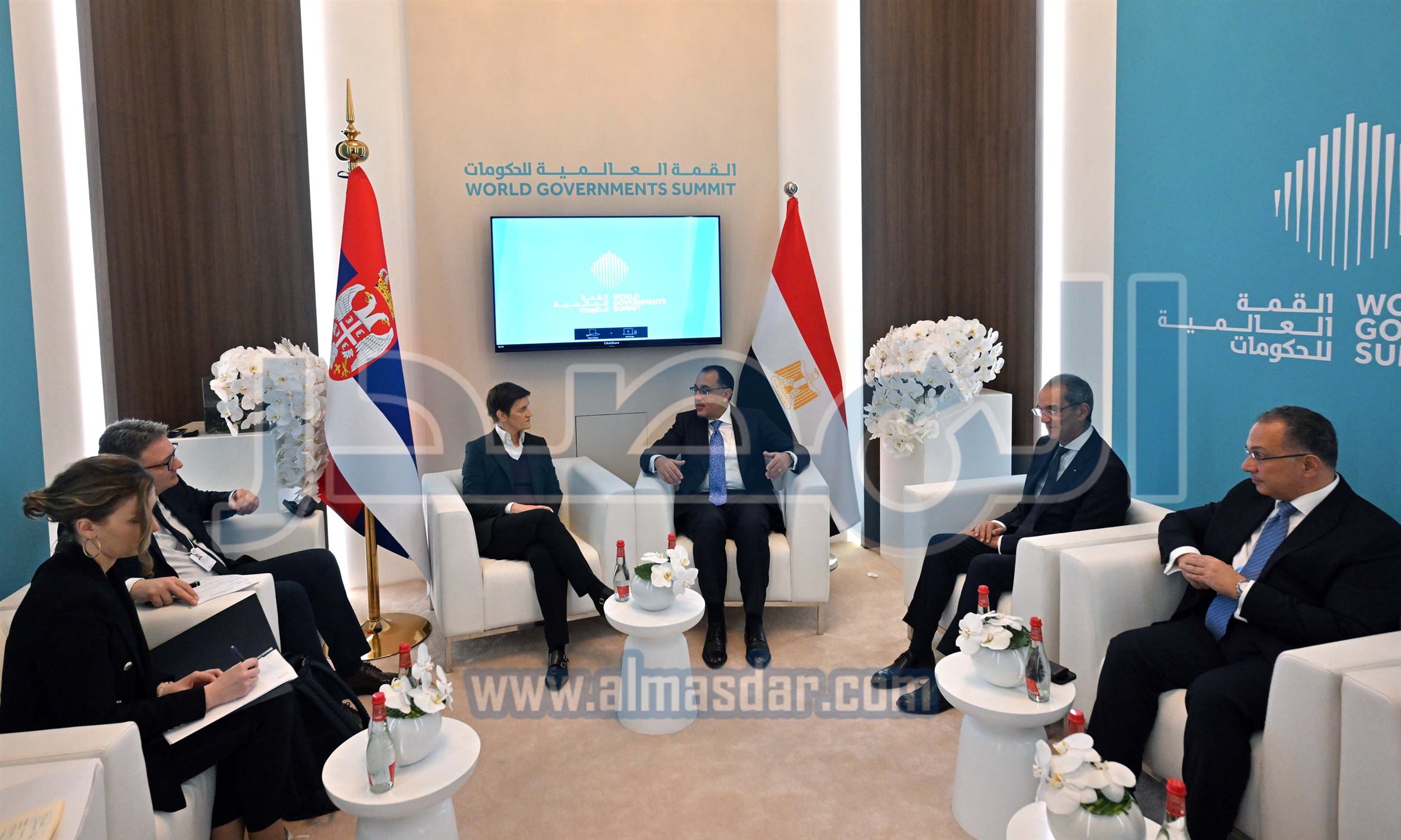 رئيس الوزراء يلتقي نظيرته الصربية