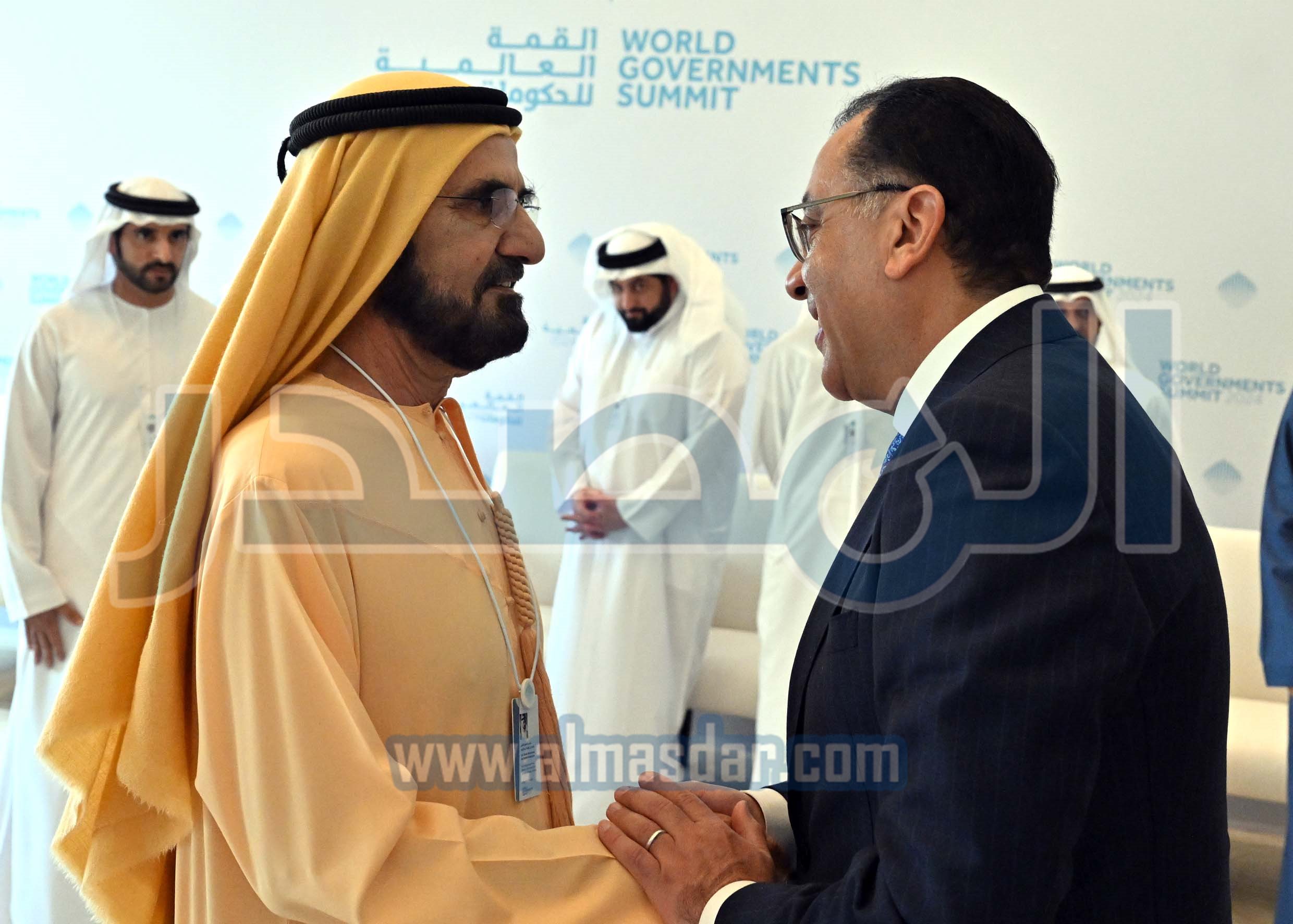 الشيخ محمد بن راشد آل مكتوم يستقبل رئيس مجلس الوزراء
