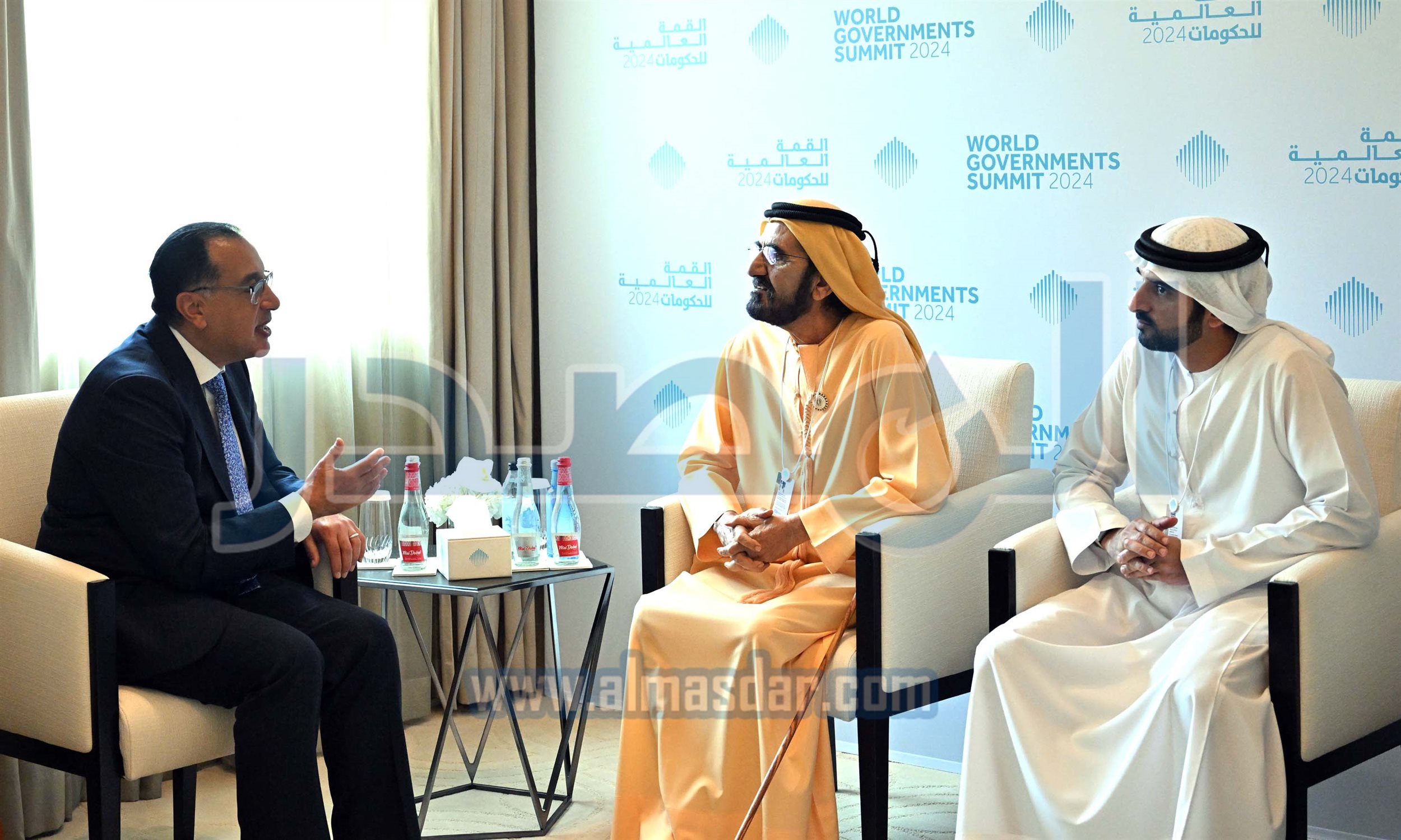 الشيخ محمد بن راشد آل مكتوم يستقبل رئيس مجلس الوزراء