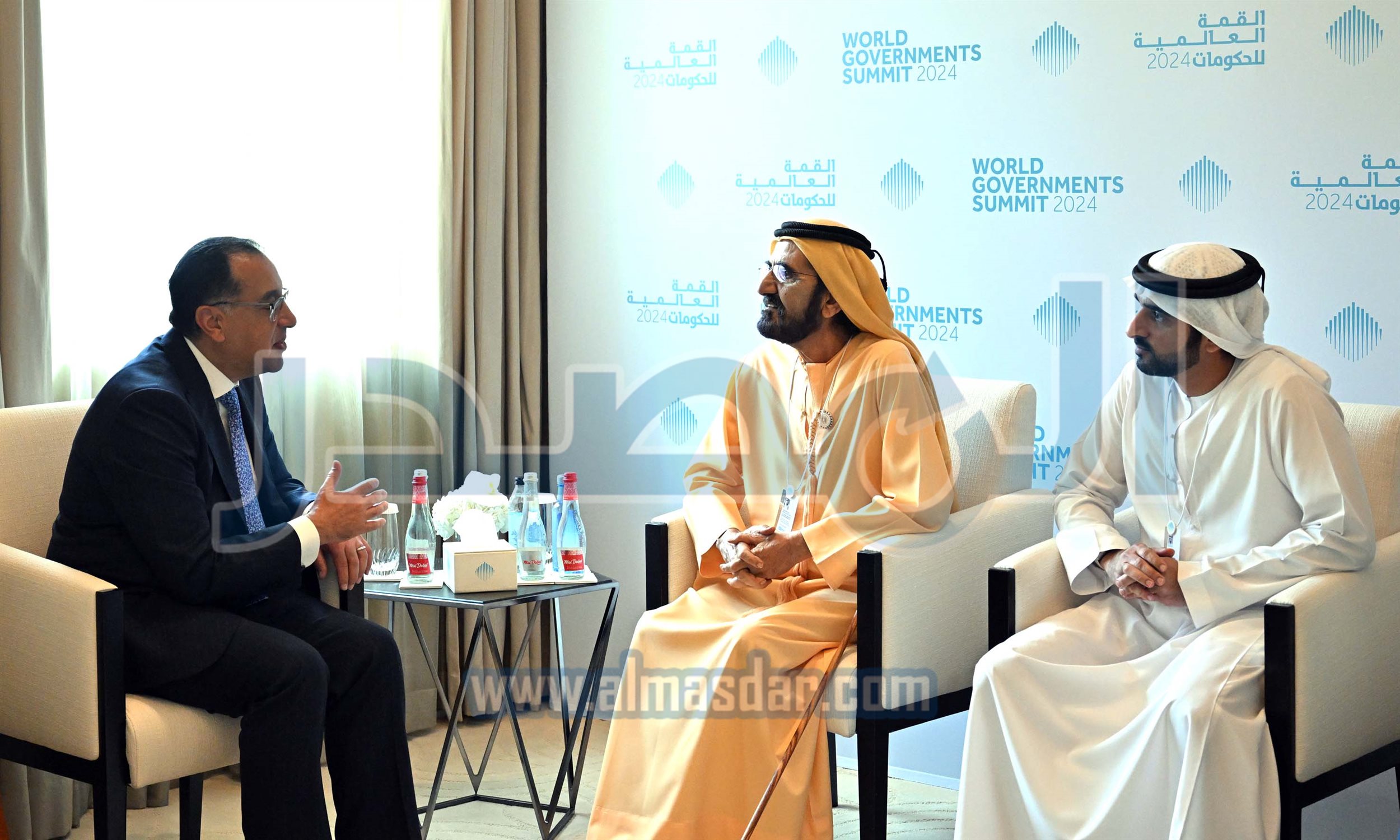 الشيخ محمد بن راشد آل مكتوم يستقبل رئيس مجلس الوزراء