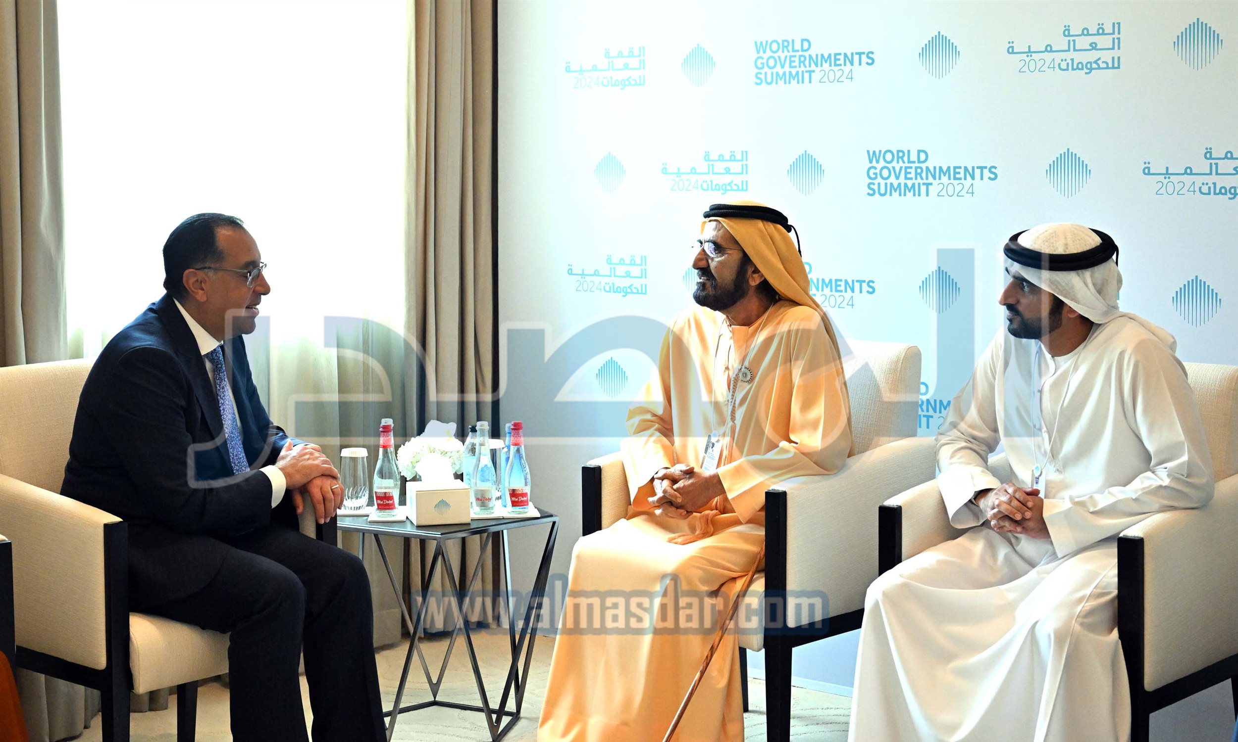 الشيخ محمد بن راشد آل مكتوم يستقبل رئيس مجلس الوزراء
