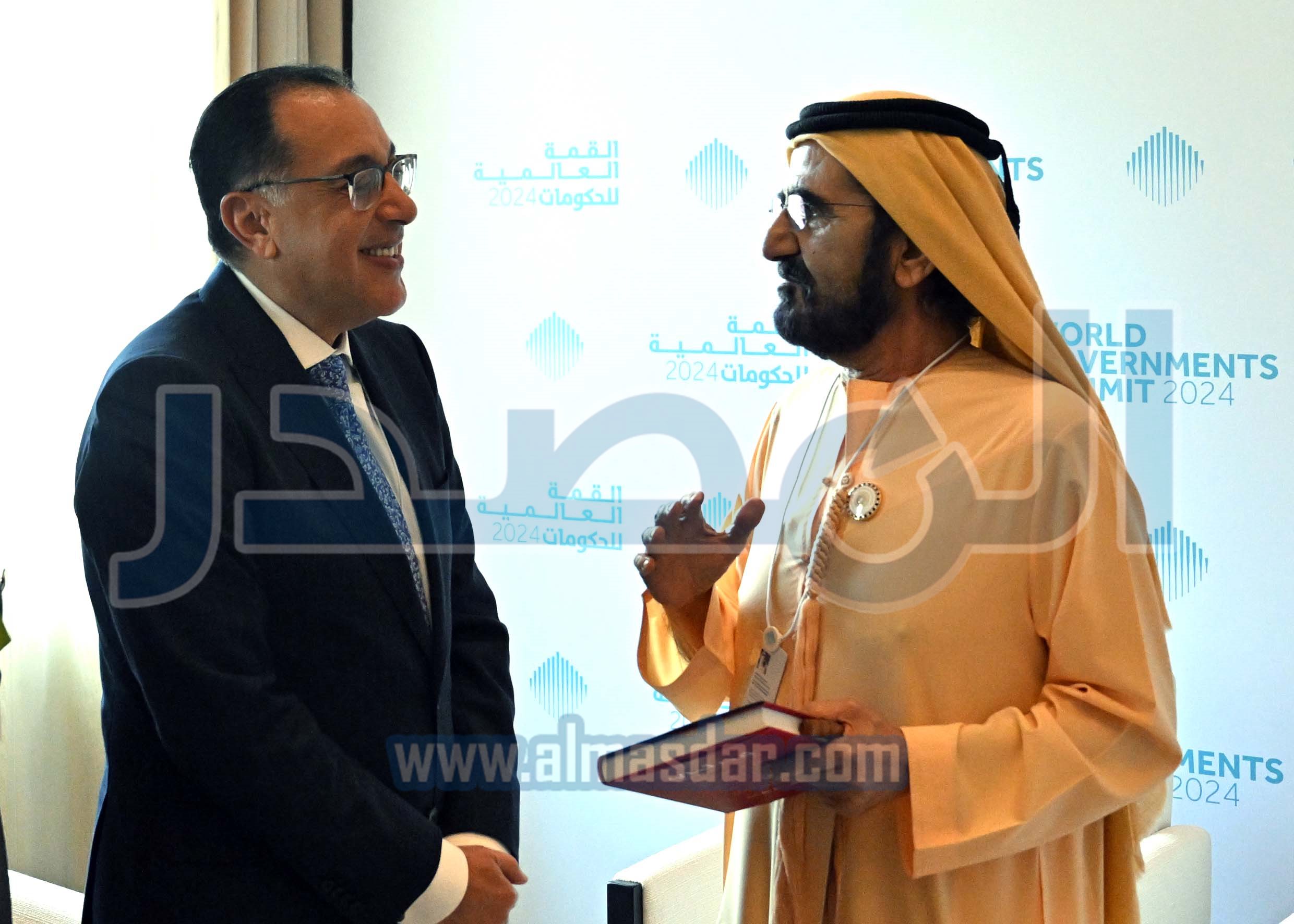 الشيخ محمد بن راشد آل مكتوم يستقبل رئيس مجلس الوزراء