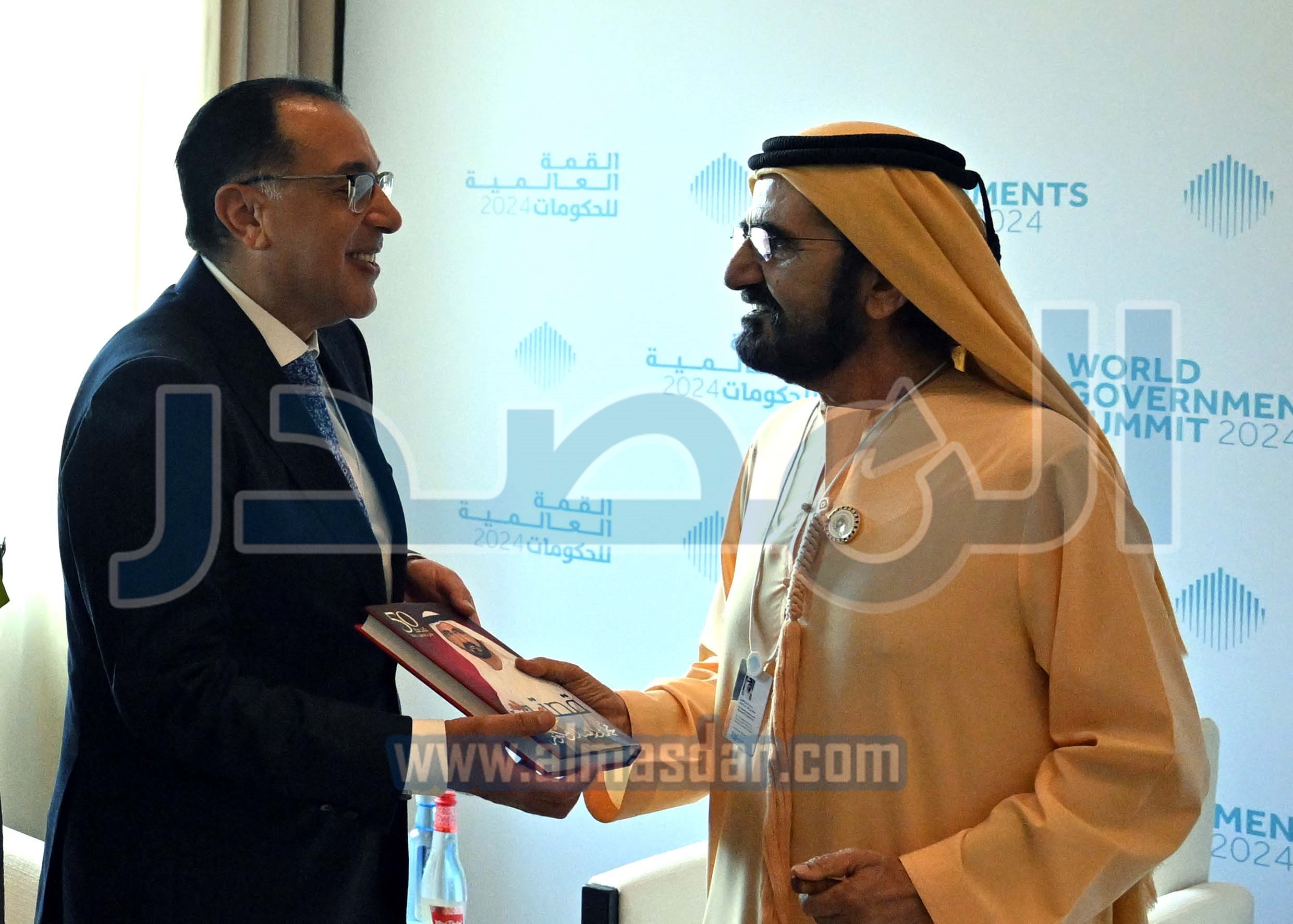 الشيخ محمد بن راشد آل مكتوم يستقبل رئيس مجلس الوزراء