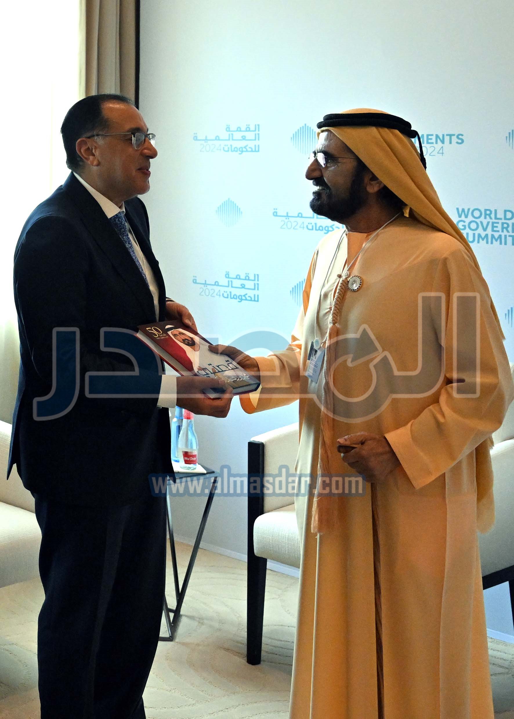 الشيخ محمد بن راشد آل مكتوم يستقبل رئيس مجلس الوزراء