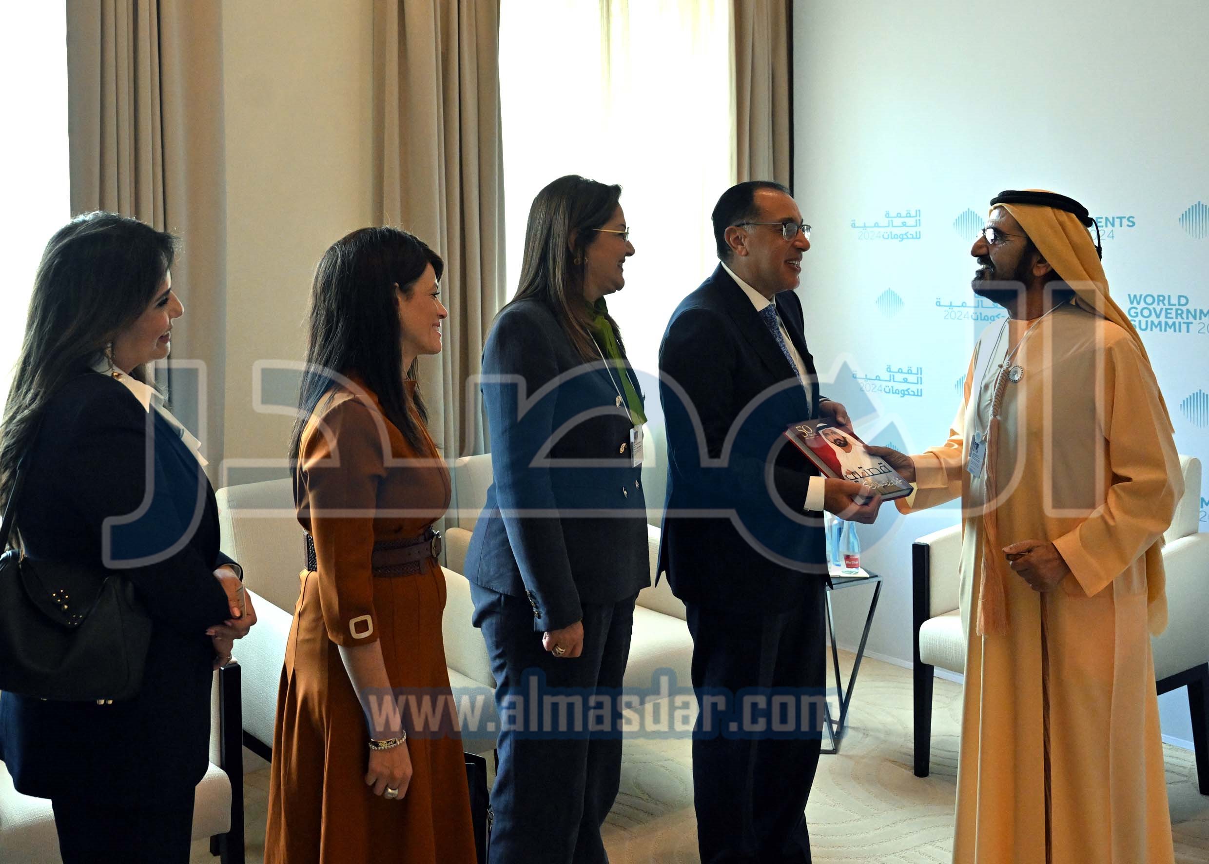 الشيخ محمد بن راشد آل مكتوم يستقبل رئيس مجلس الوزراء