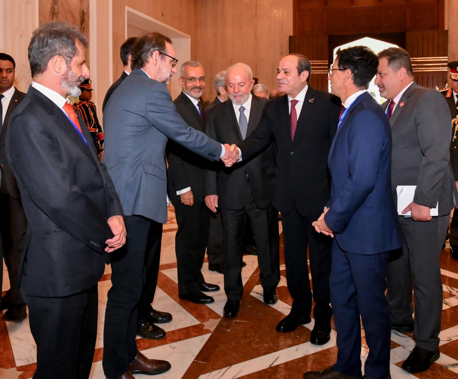 الرئيس السيسي يستقبل نظيره البرازيلي بقصر الاتحادية