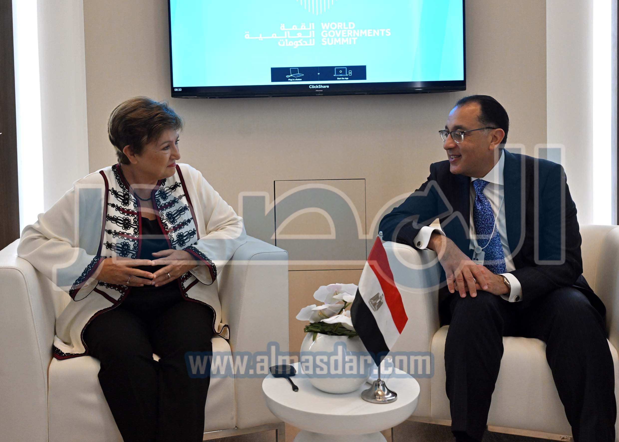رئيس الوزراء يلتقي مدير عام صندوق النقد الدولي