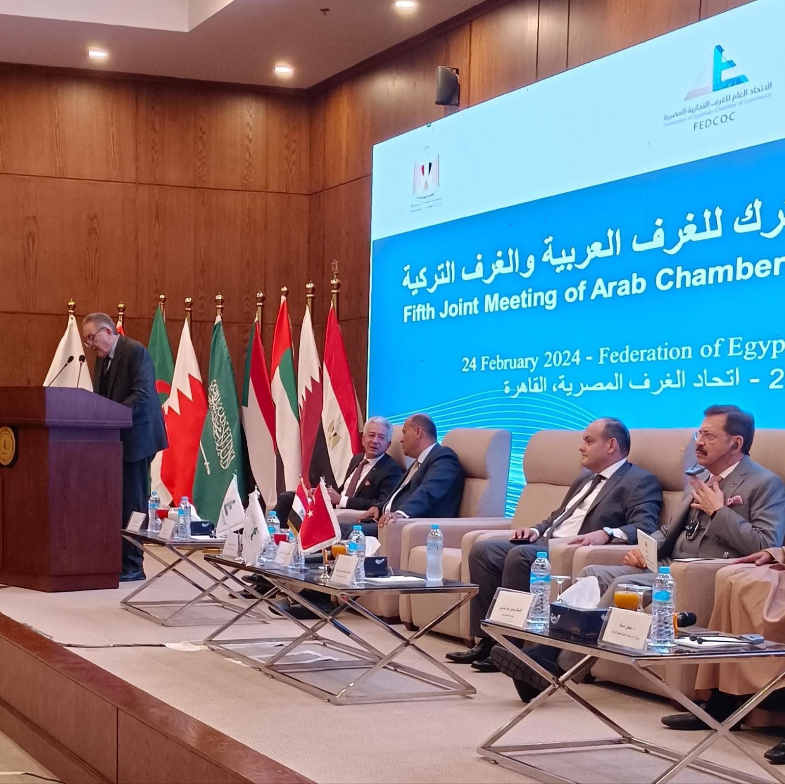 فعاليات الجلسة الافتتاحية للاجتماع الخامس المشترك للغرف العربية والتركية