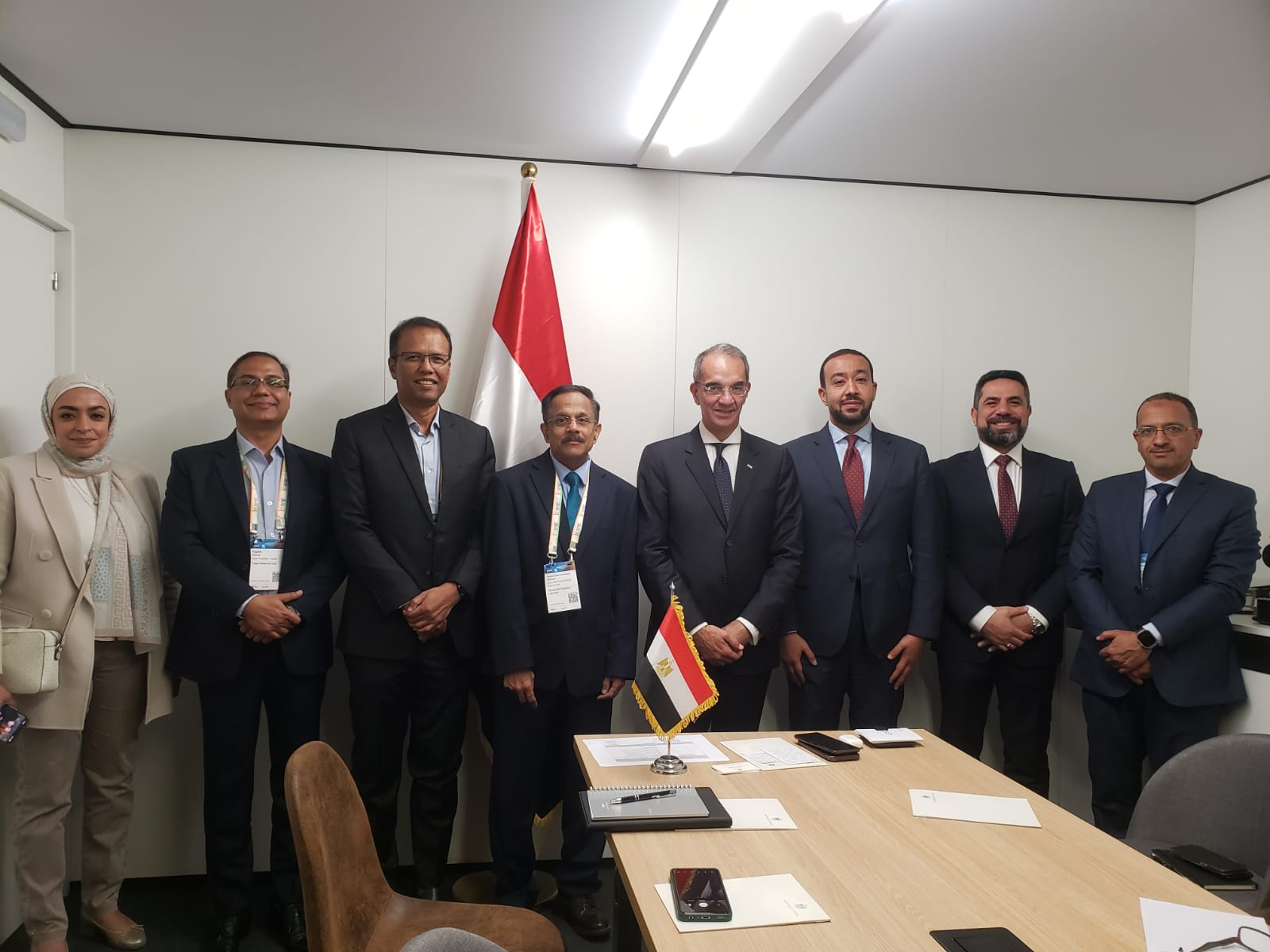 وزير الاتصالات في لقاء مع شركة تيجاس