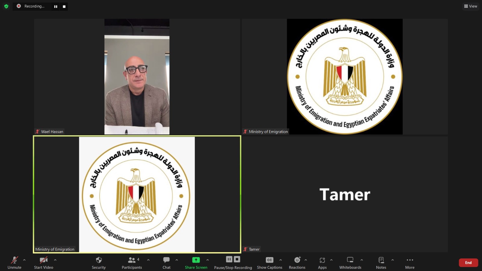اجتماع وزيرة الهجرة مع المجموعة المؤسسة للشركة الاستثمارية للمصريين بالخارج