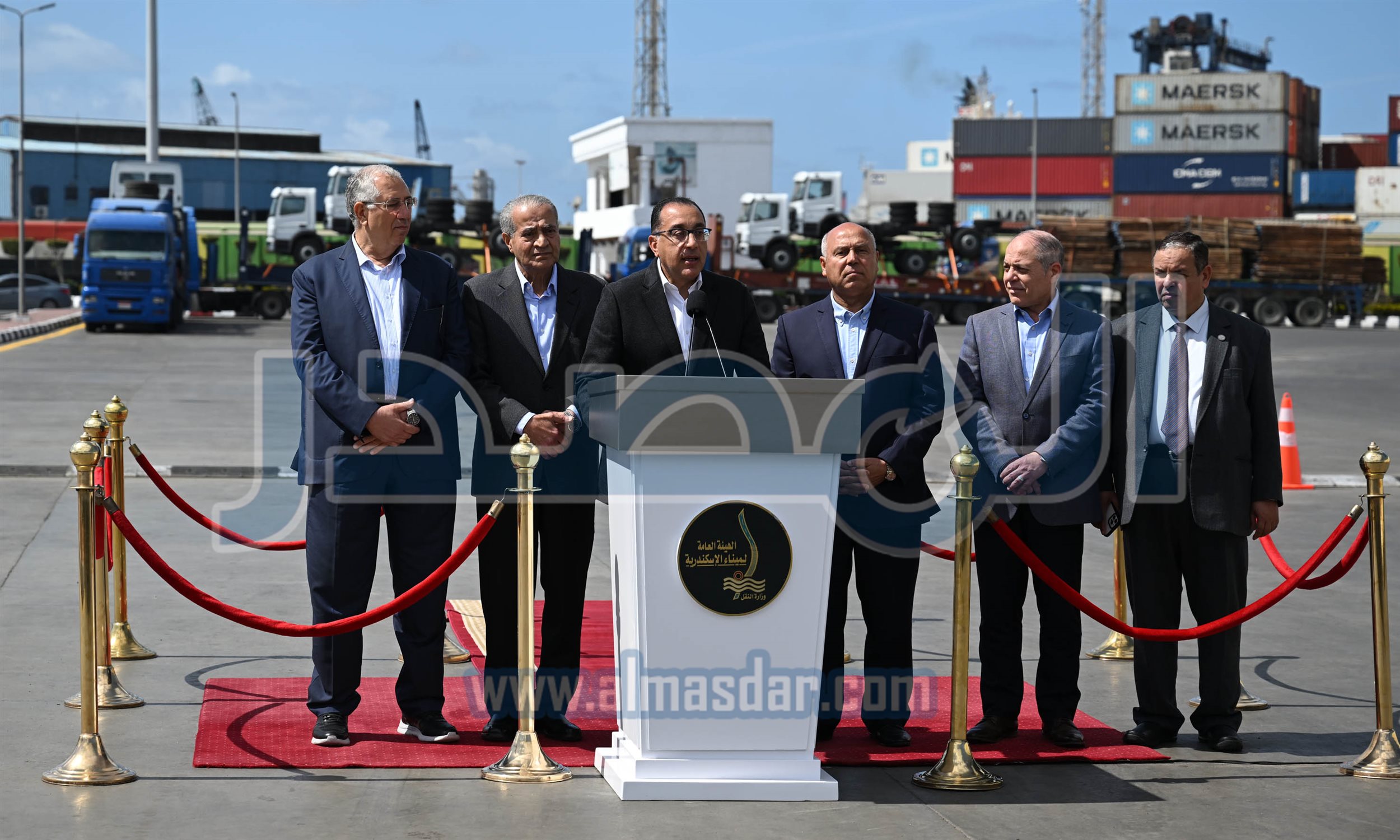 كلمة رئيس الوزراء خلال المؤتمر الصحفي بميناء الإسكندرية