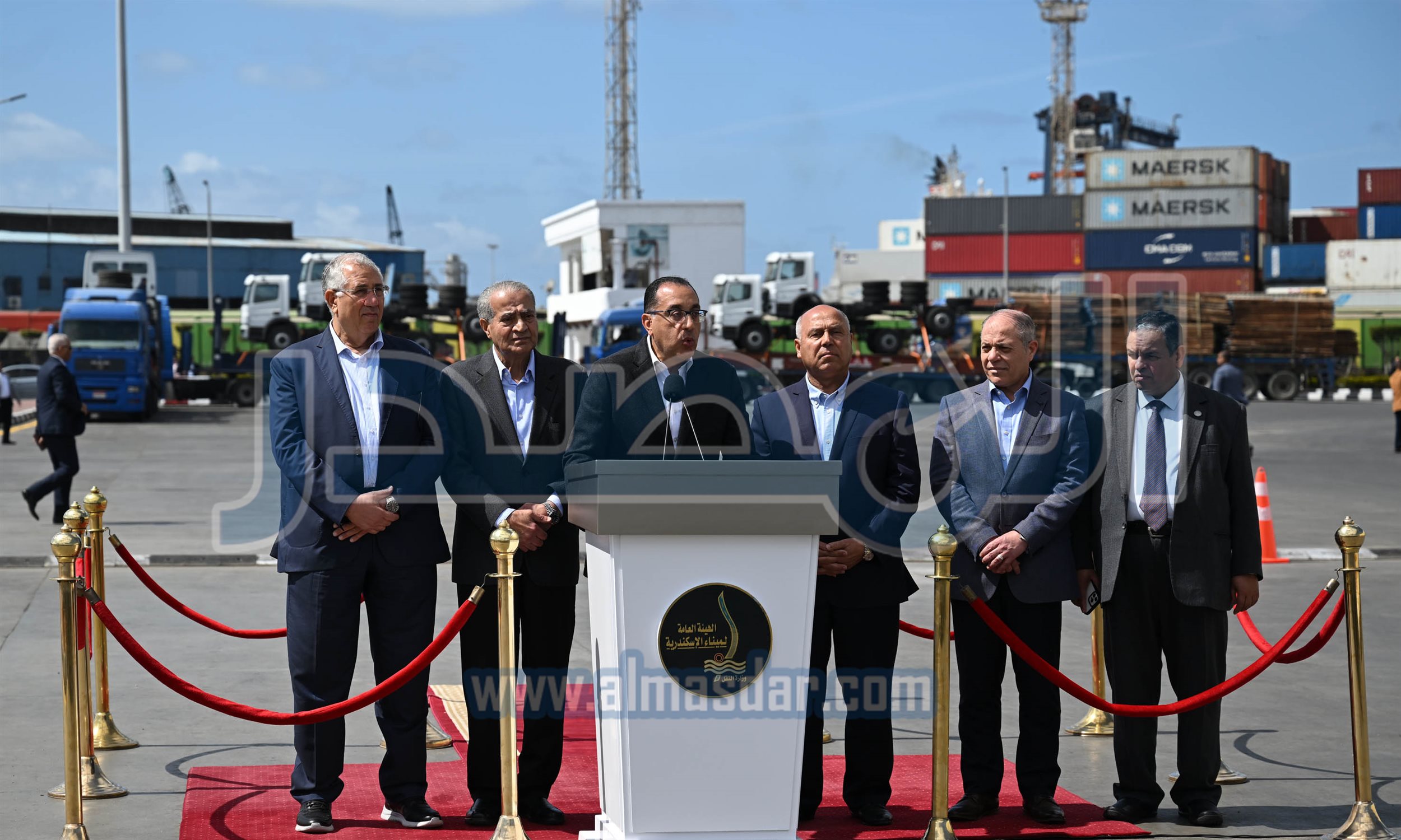 كلمة رئيس الوزراء خلال المؤتمر الصحفي بميناء الإسكندرية