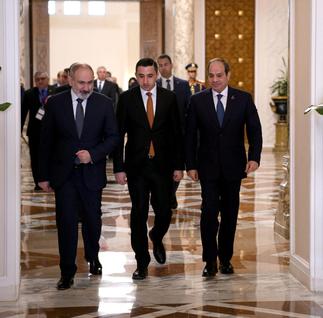 السيسي خلال المؤتمر الصحفي المشترك مع رئيس وزراء أرمينيا