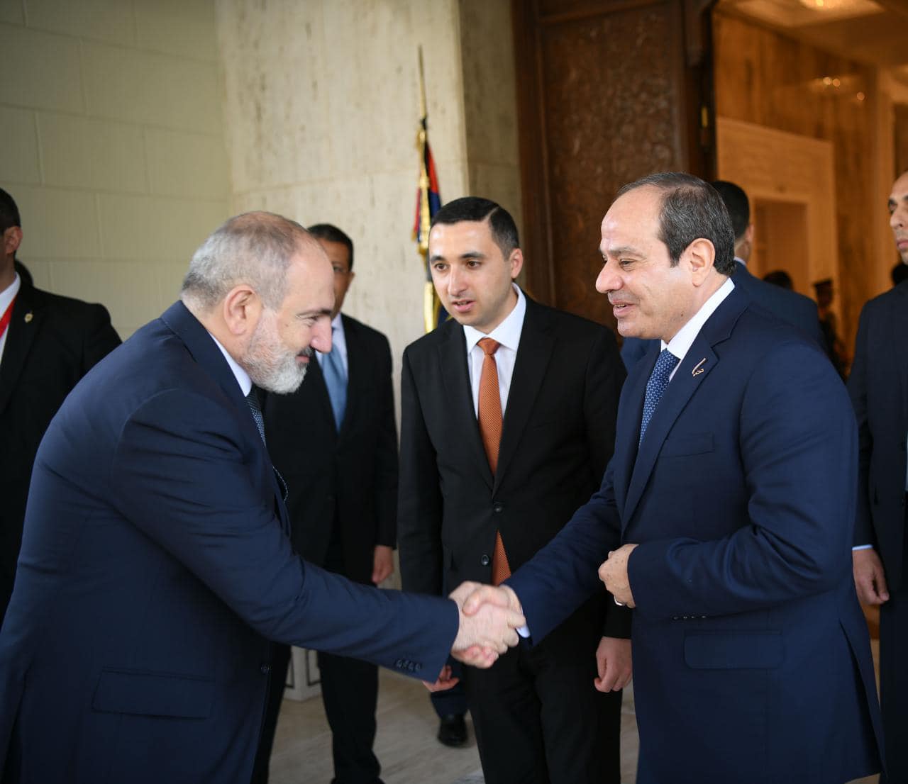 السيسي خلال المؤتمر الصحفي المشترك مع رئيس وزراء أرمينيا