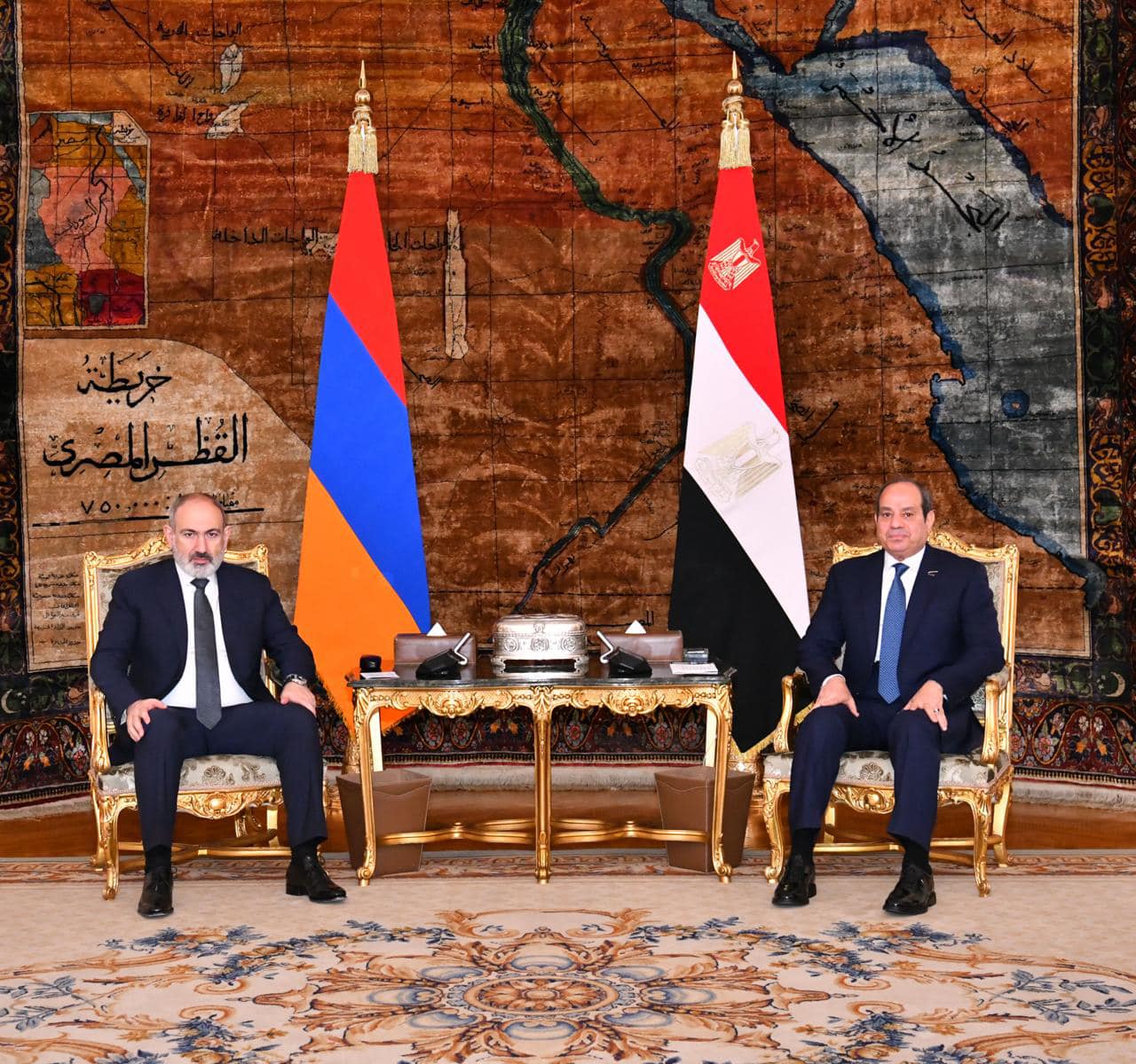 السيسي خلال المؤتمر الصحفي المشترك مع رئيس وزراء أرمينيا