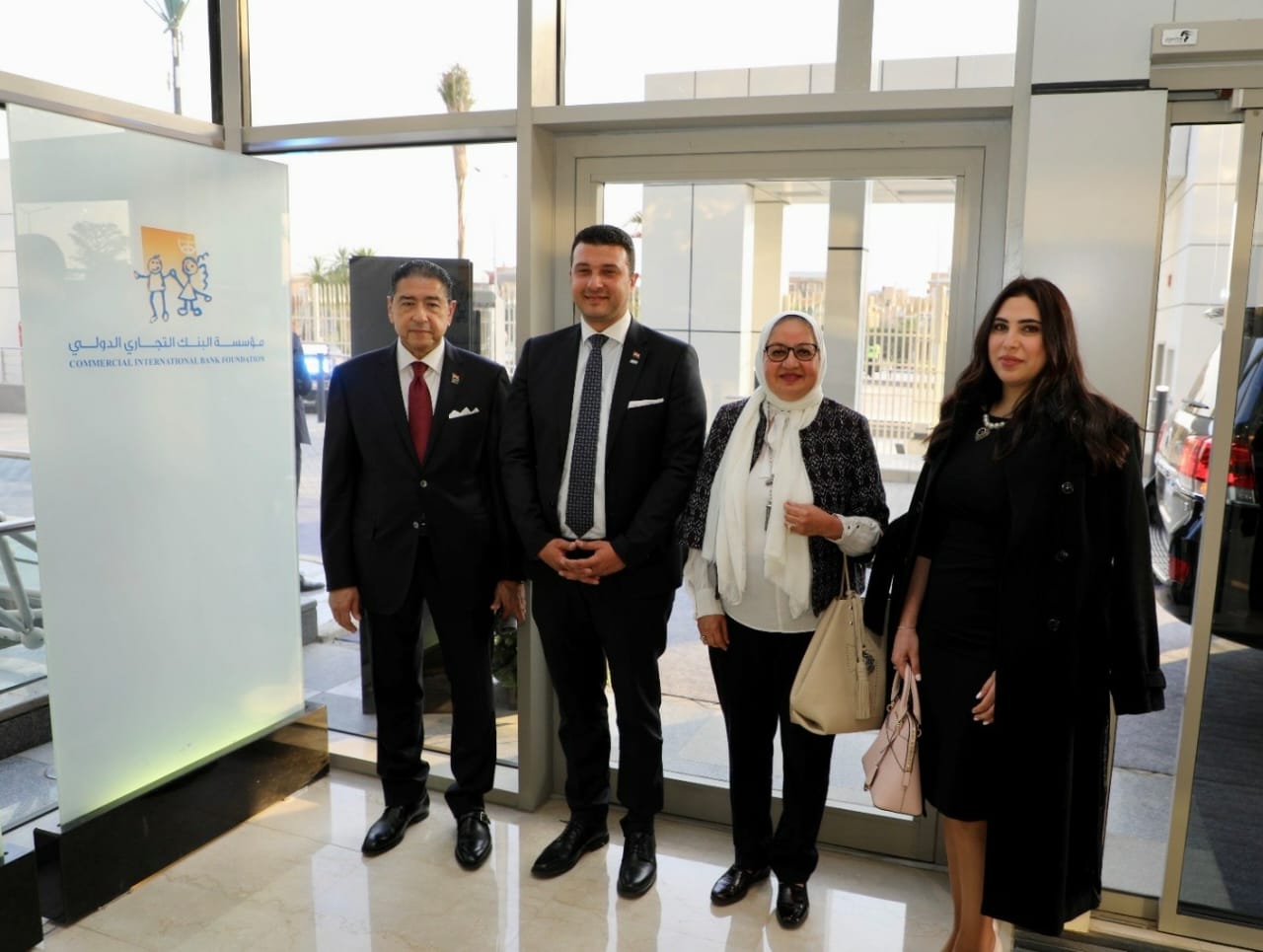 مؤسسة التجاري الدولي تشارك في افتتاح مستشفى أهل مصر