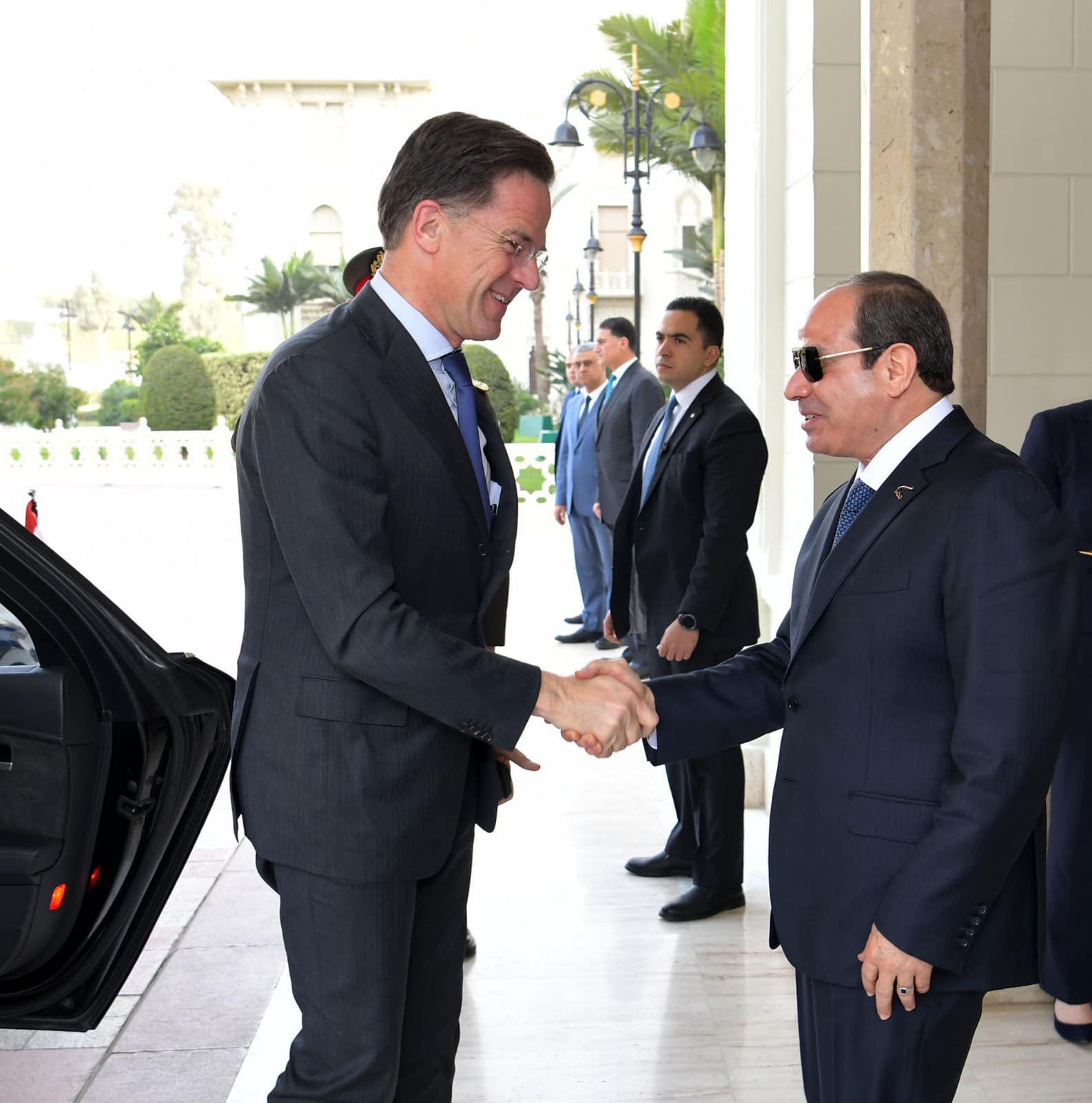 السيسي مع رئيس وزراء هولندا
