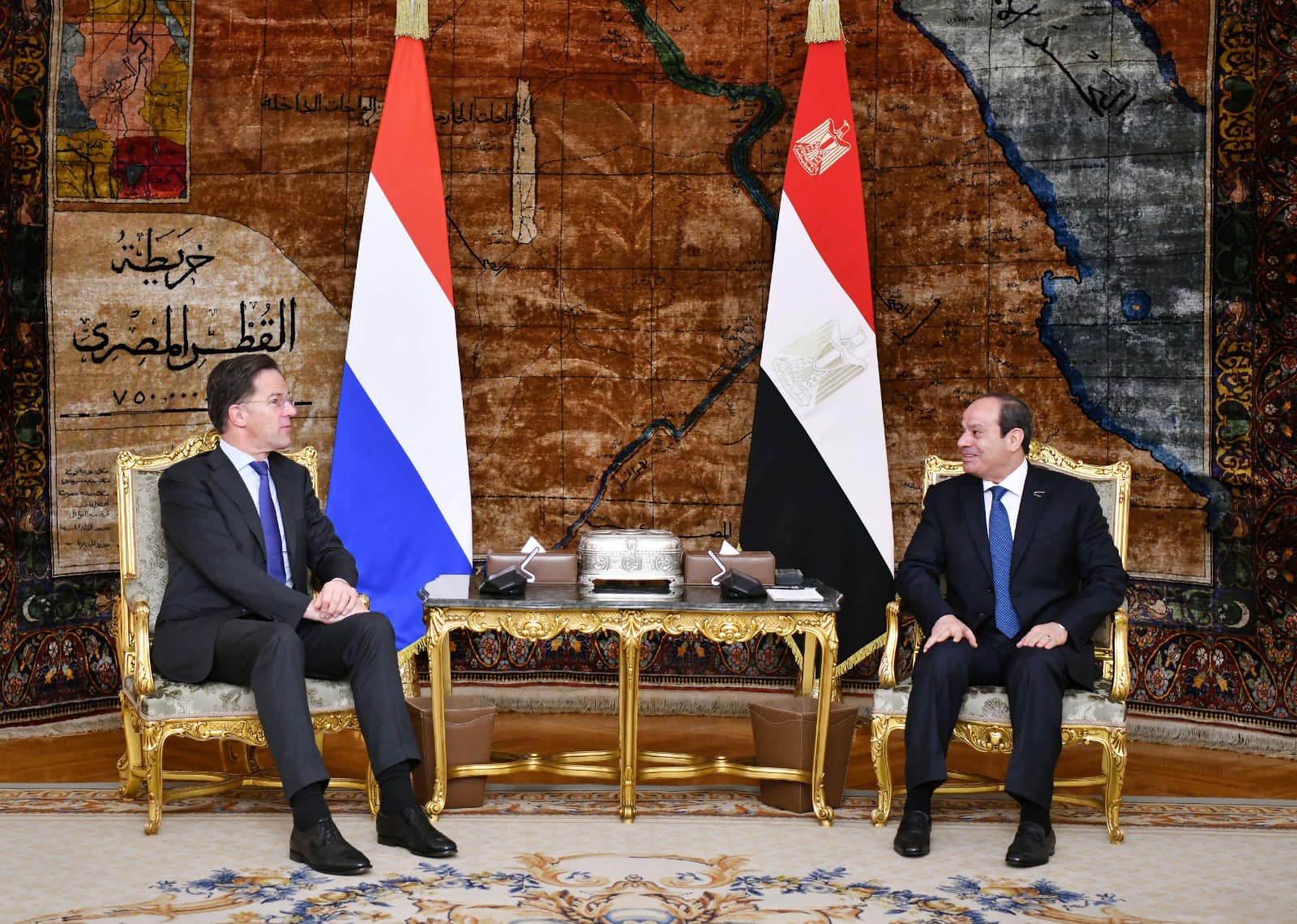 السيسي مع رئيس وزراء هولندا