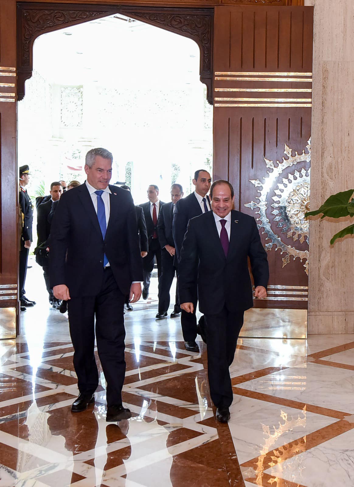 السيسي يستقبل المستشار النمساوي