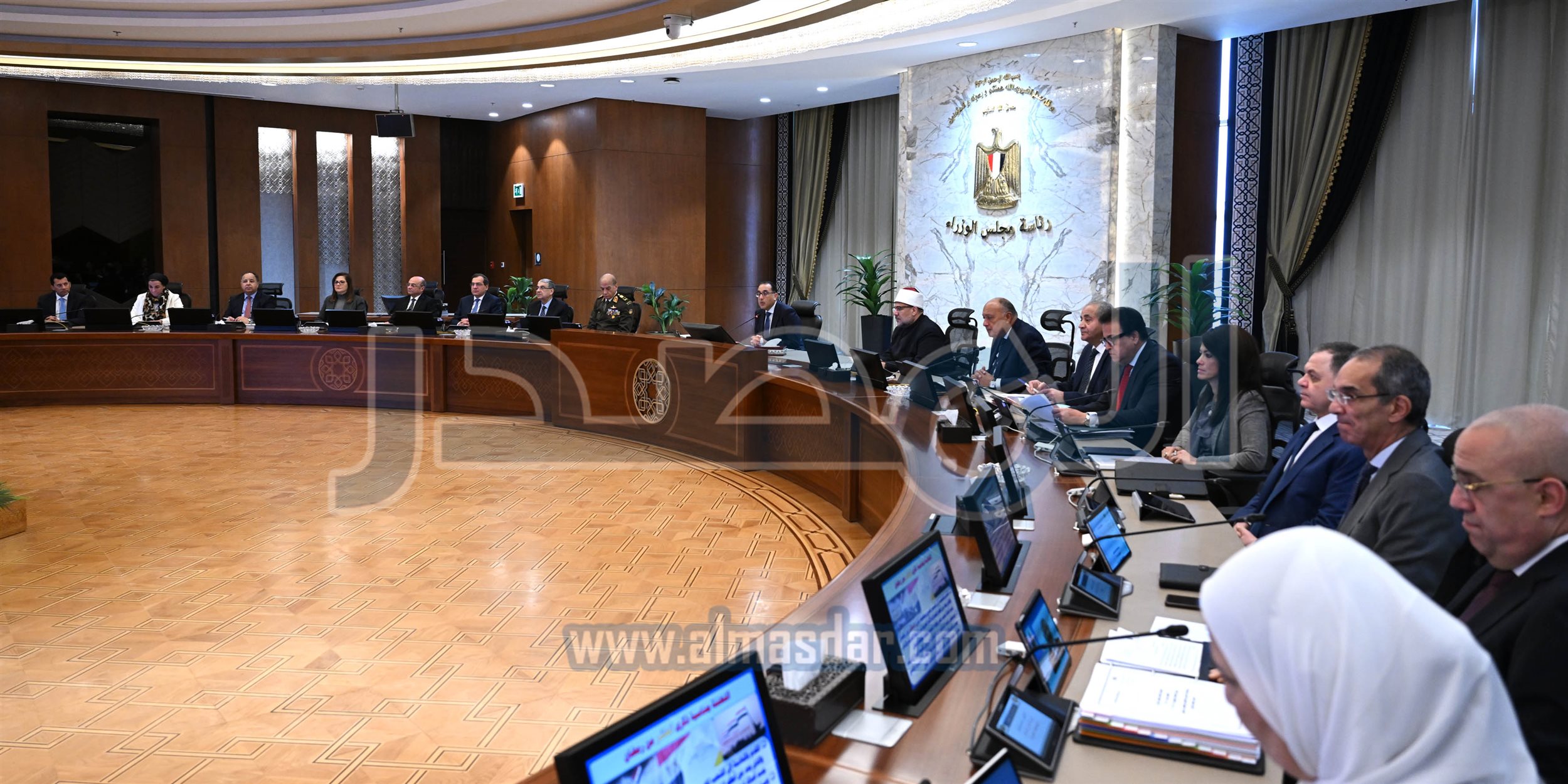مجلس الوزراء يبدأ اجتماعه الأسبوعي في العاصمة الإدارية
