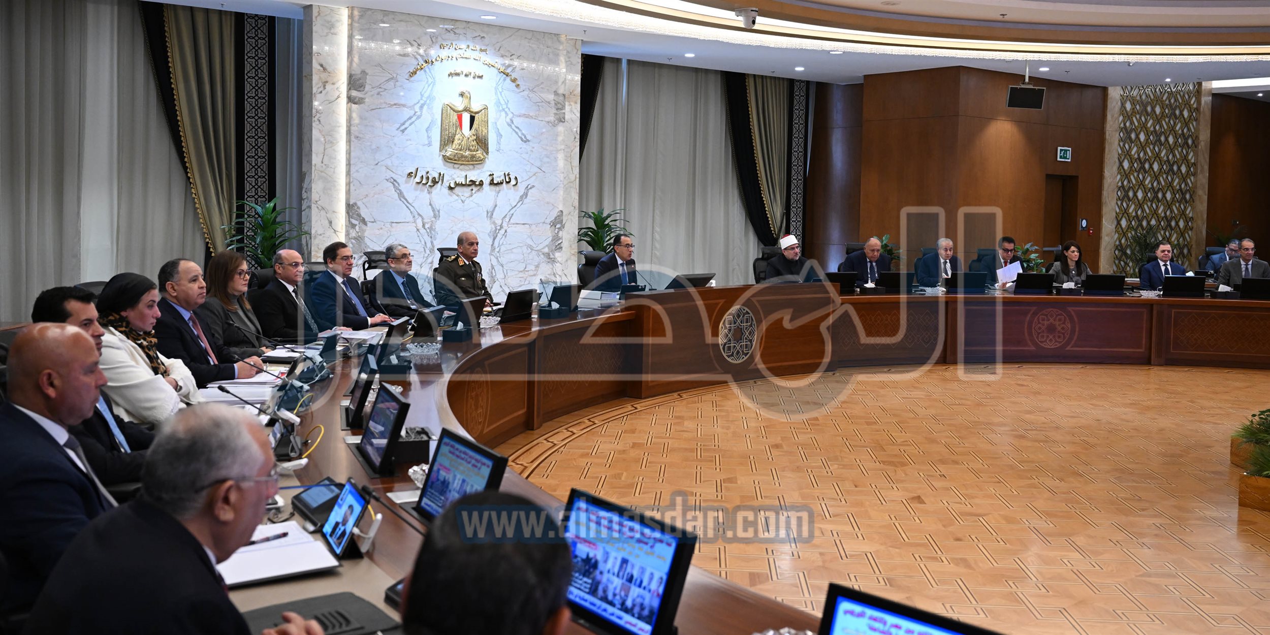 مجلس الوزراء يبدأ اجتماعه الأسبوعي في العاصمة الإدارية