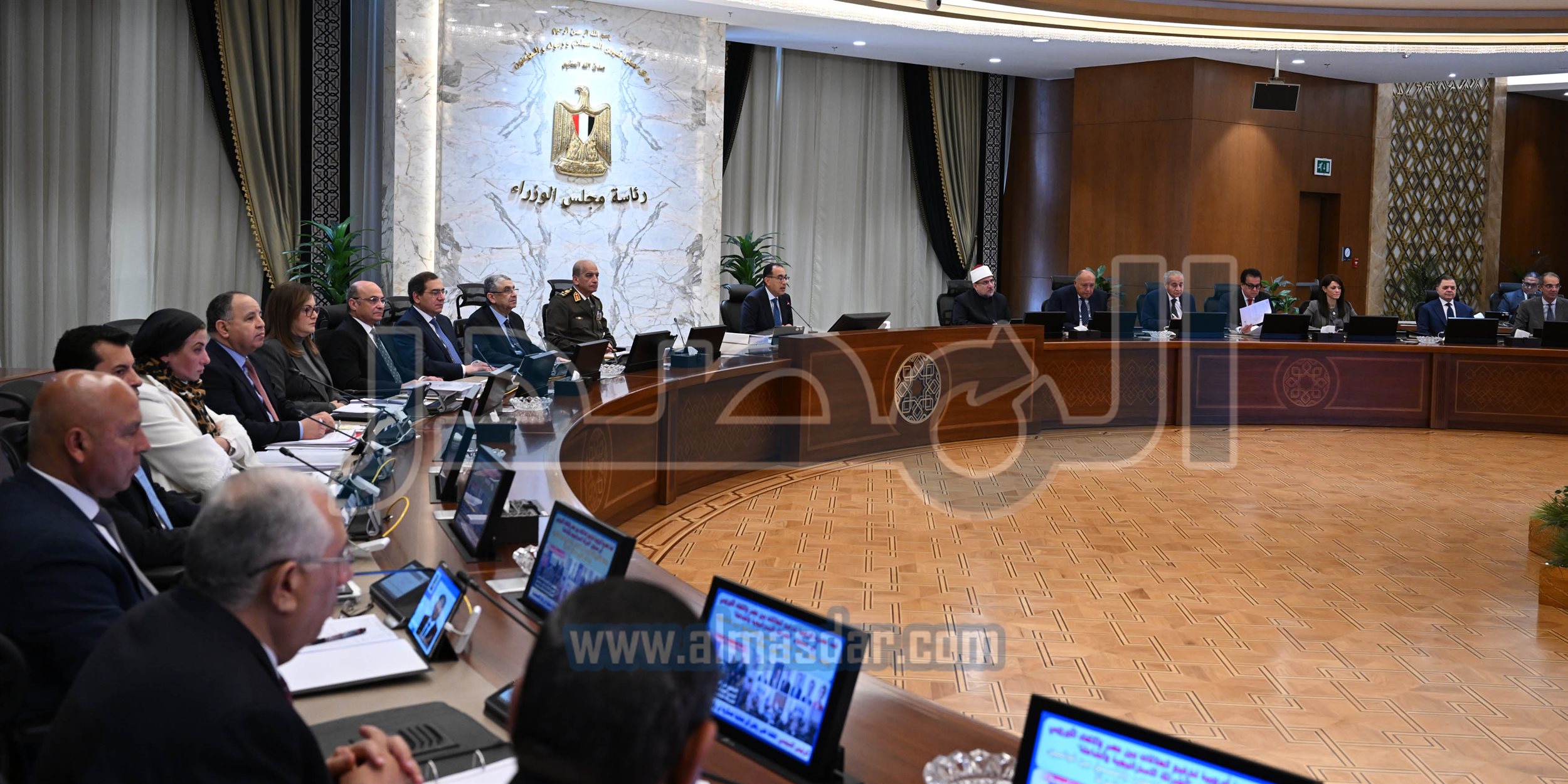 مجلس الوزراء يبدأ اجتماعه الأسبوعي في العاصمة الإدارية