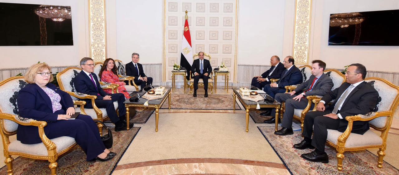السيسي يستقبل اليوم وزير الخارجية الأمريكي والوفد المرافق له