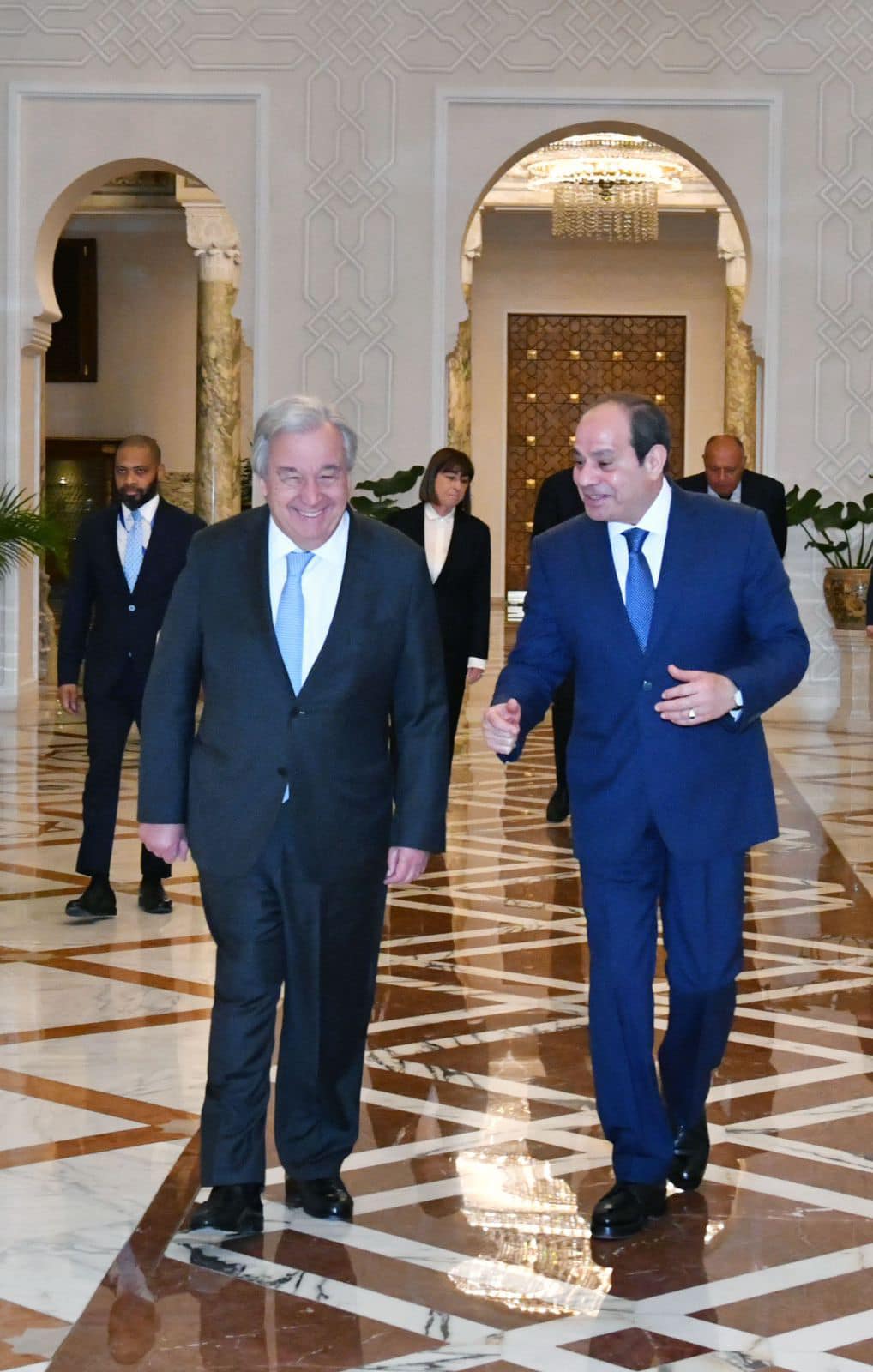 السيسي يستقبل سكرتير عام الأمم المتحدة