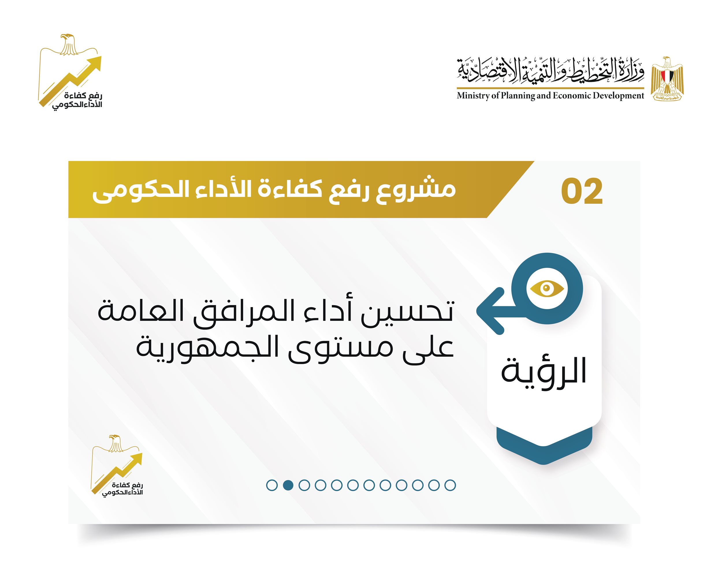 تقرير حول مشروع رفع كفاءة الأداء الحكومي