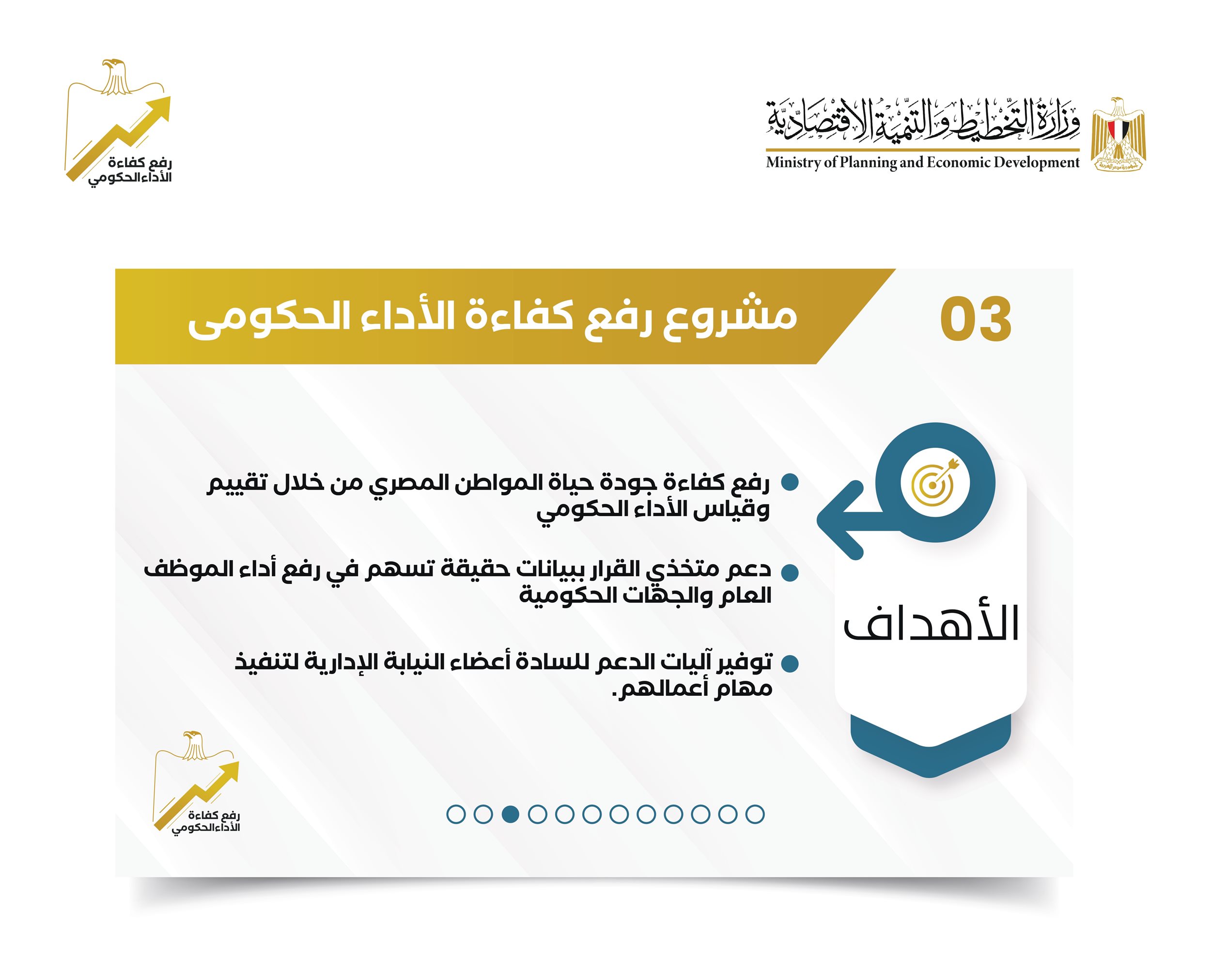 تقرير حول مشروع رفع كفاءة الأداء الحكومي