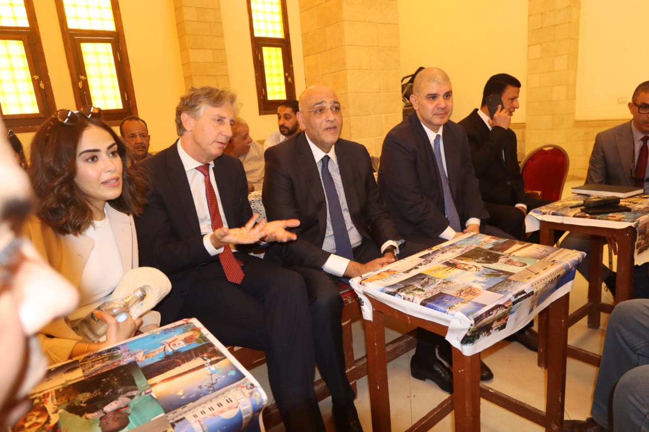 زيارة جهاز تنمية المشروعات و وفد من برنامج الأمم المتحدة الانمائي لمحافظة أسوان