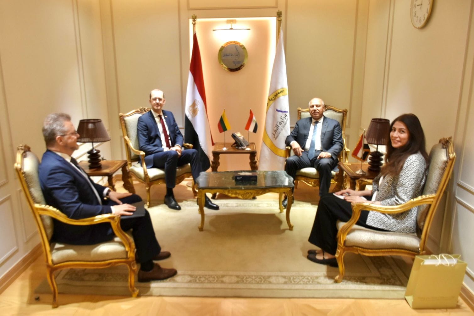 وزير النقل في اجتماع مع نظيره الليتواني