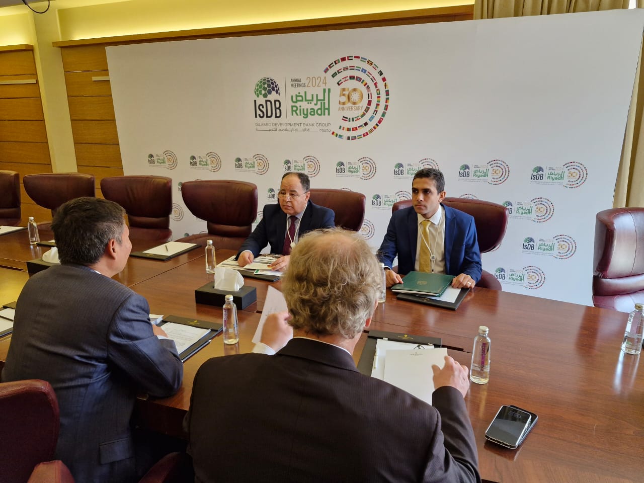 لقاء معيط مع رئيس مركز التعاون متعدد الأطراف لتمويل التنمية