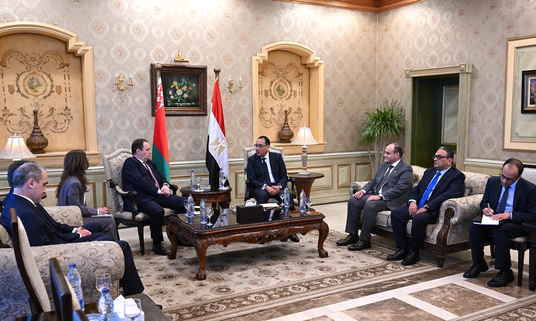 رئيس الوزراء يستقبل نظيره البيلاروسي