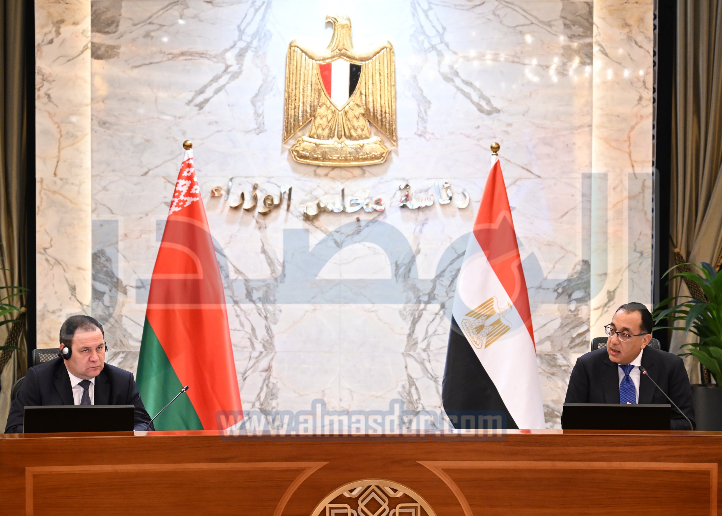 رئيس الوزراء ونظيره البيلاروسي يشهدان توقيع 3 مذكرات تفاهم