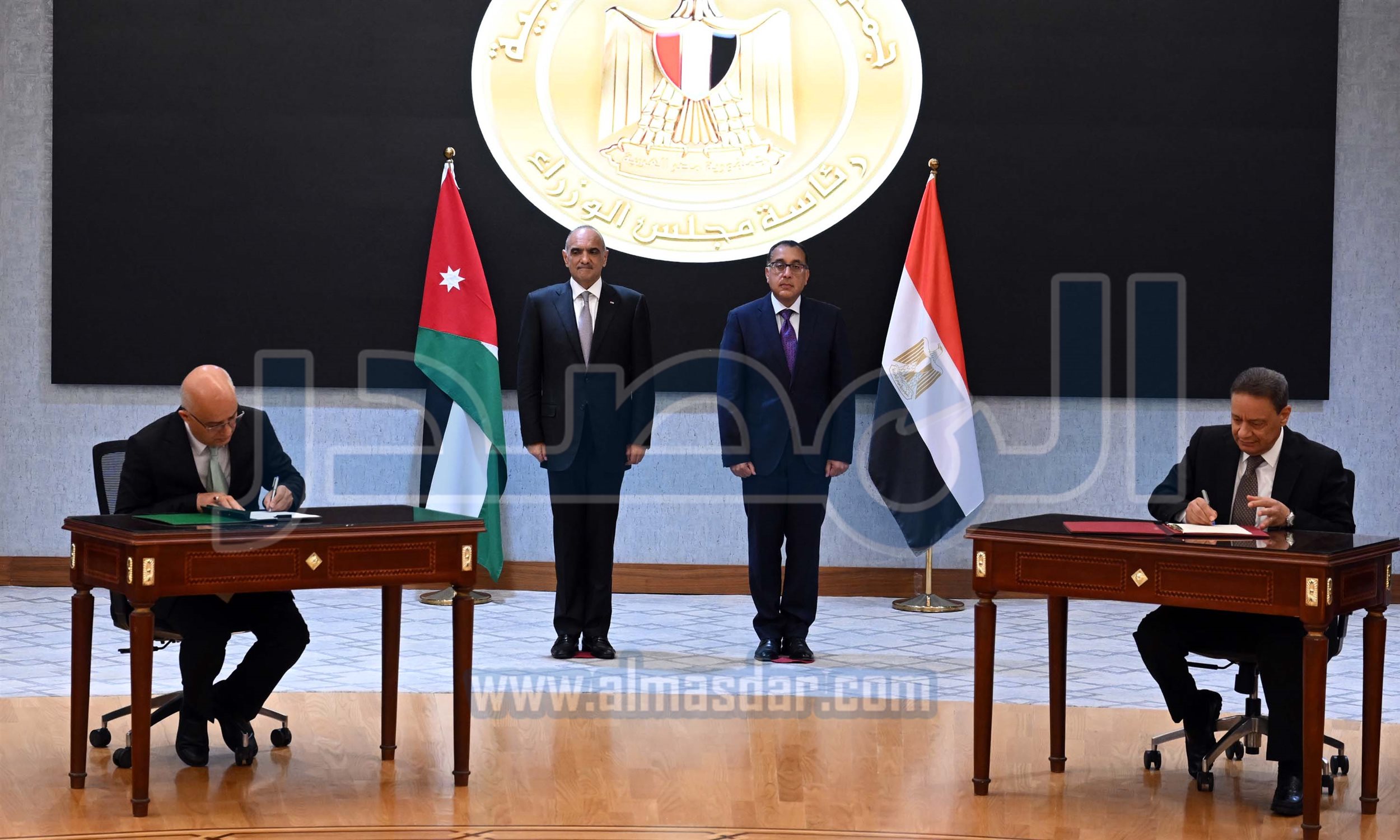 مدبولي يشهد توقيع محضر أعمال اللجنة العليا المصرية الأردنية