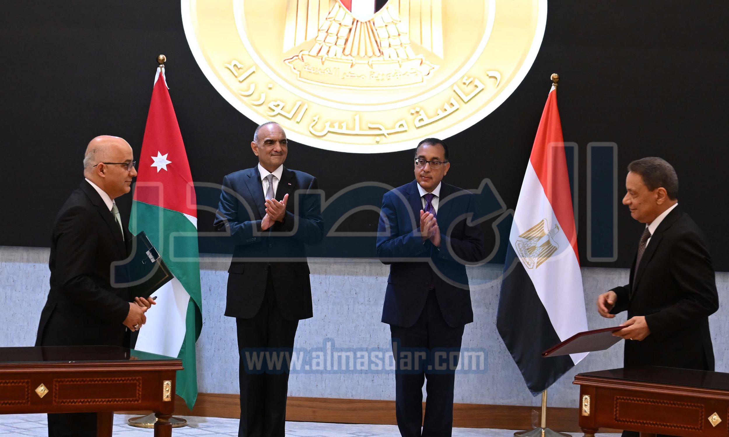 مدبولي يشهد توقيع محضر أعمال اللجنة العليا المصرية الأردنية