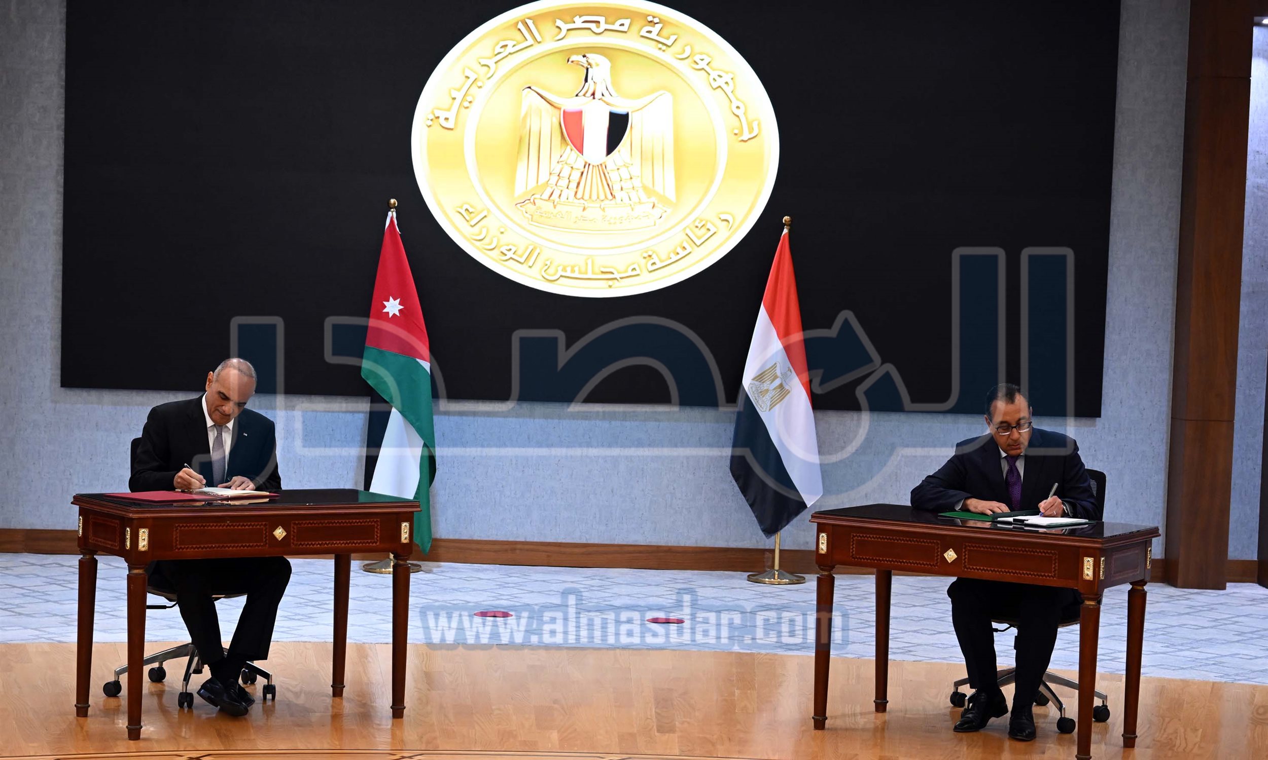 مدبولي يشهد توقيع محضر أعمال اللجنة العليا المصرية الأردنية