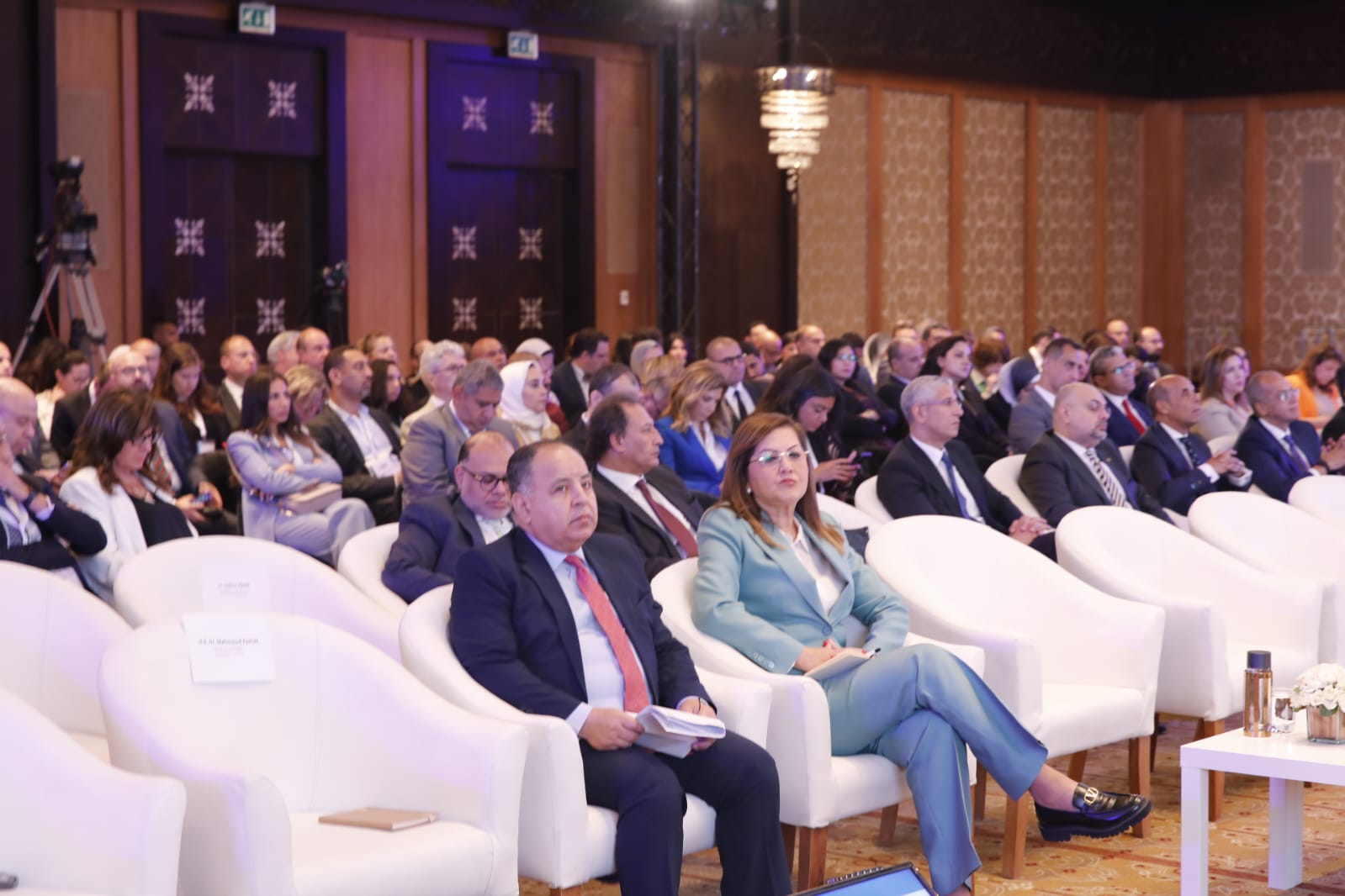 وزير المالية فى جلسة نقاشية خلال يوم مؤسسة التمويل الدولية