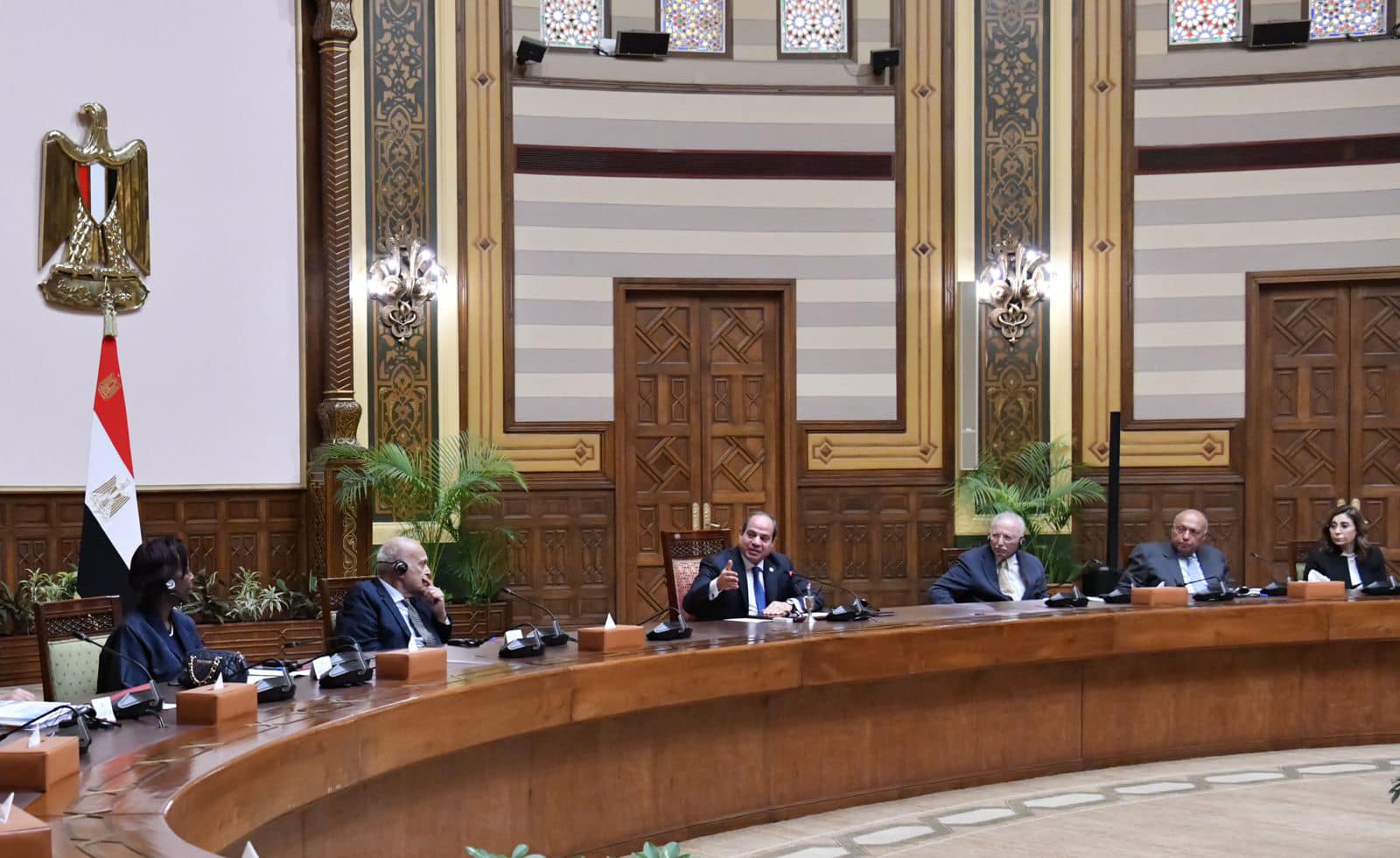 الرئيس السيسى يستقبل مجلس أمناء مكتبة الإسكندرية