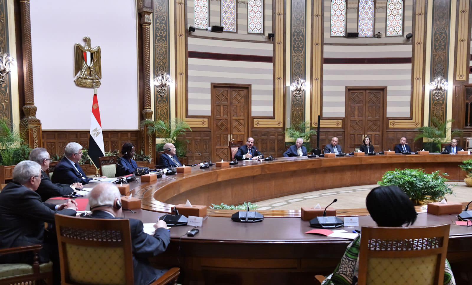 الرئيس السيسى يستقبل مجلس أمناء مكتبة الإسكندرية