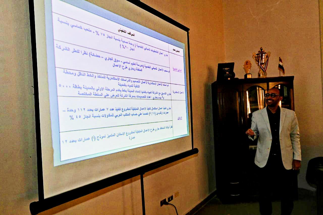 الجزار يتابع المشروعات الجارى تنفيذها بمدينة الفشن الجديدة