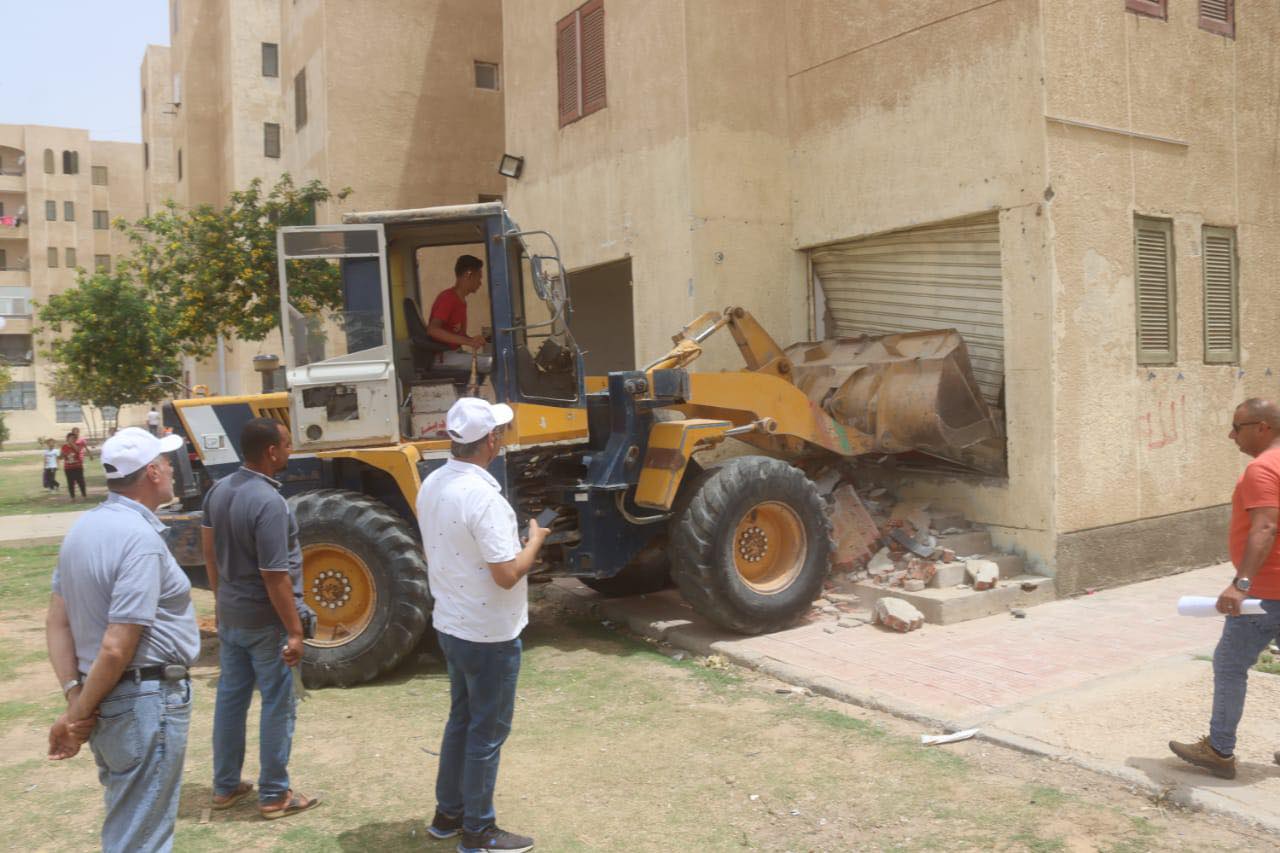 إزالة مخالفات بناء بالساحل الشمالي