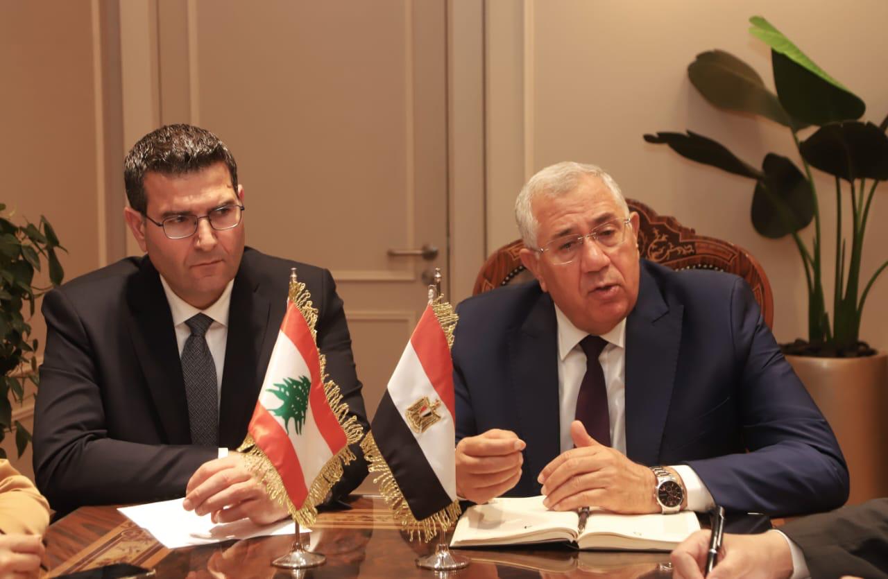 وزير الزراعة يلتقي وزير الزراعة اللبناني