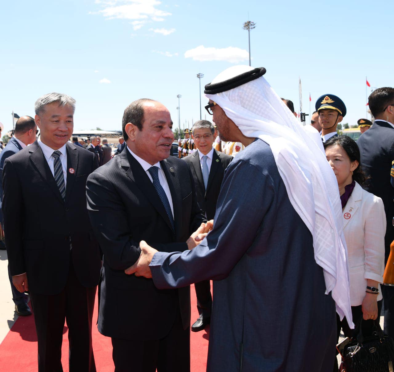 لقاء بين السيسي ورئيس دولة الإمارات