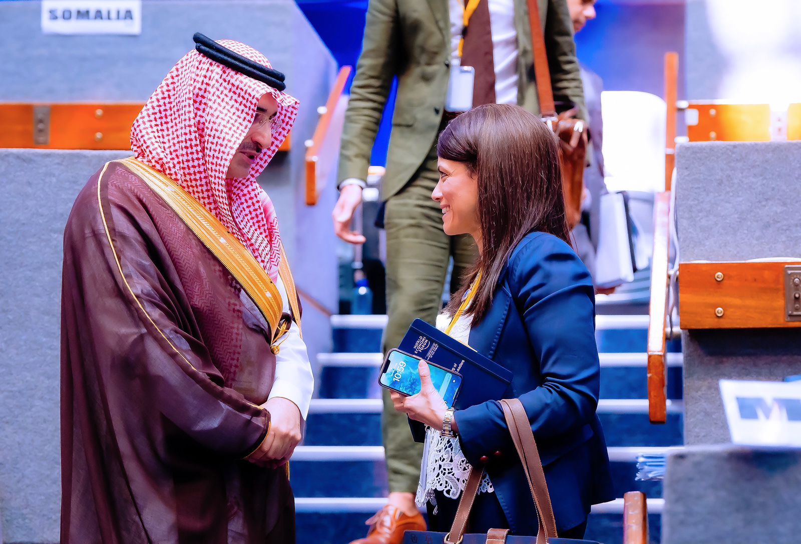 لقاءات مكثفة مع رئيس البنك وممثلي الحكومات والمؤسسات الدولية والعربية