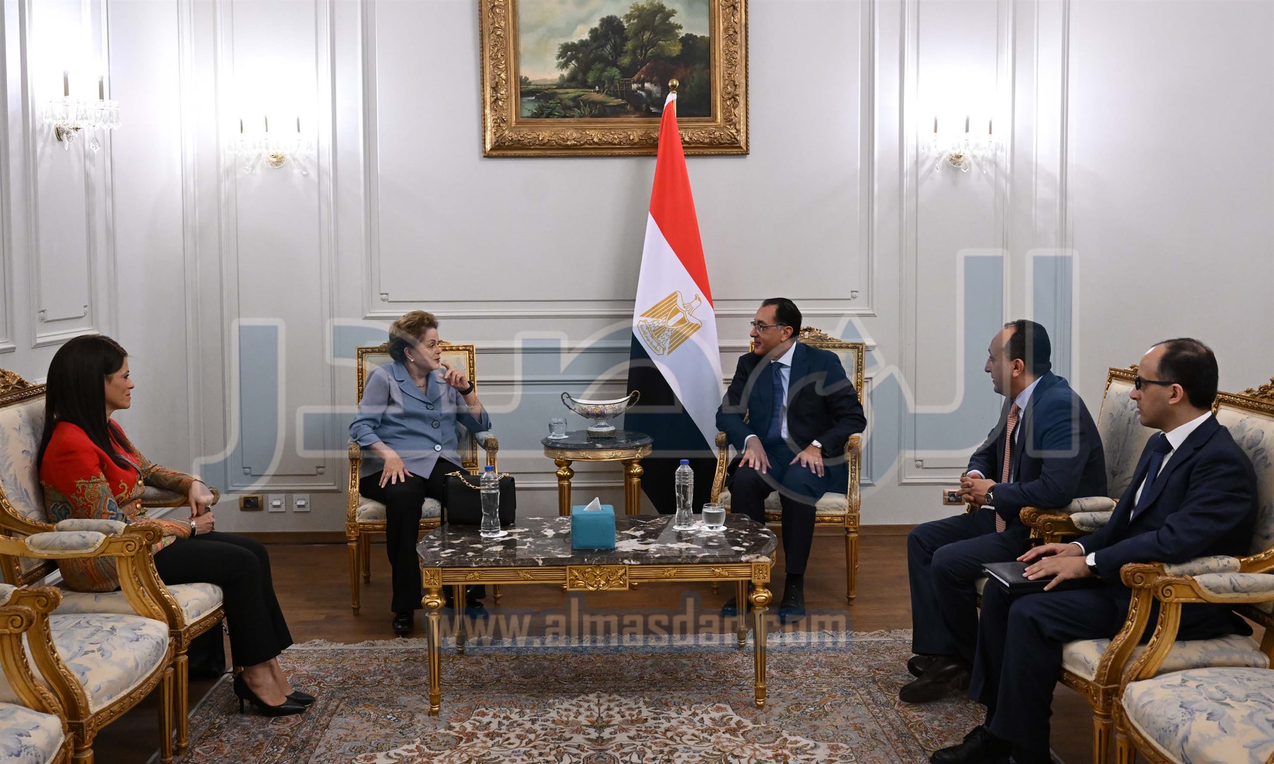 مدبولى يلتقي رئيسة بنك التنمية الجديد التابع لتجمع البريكس