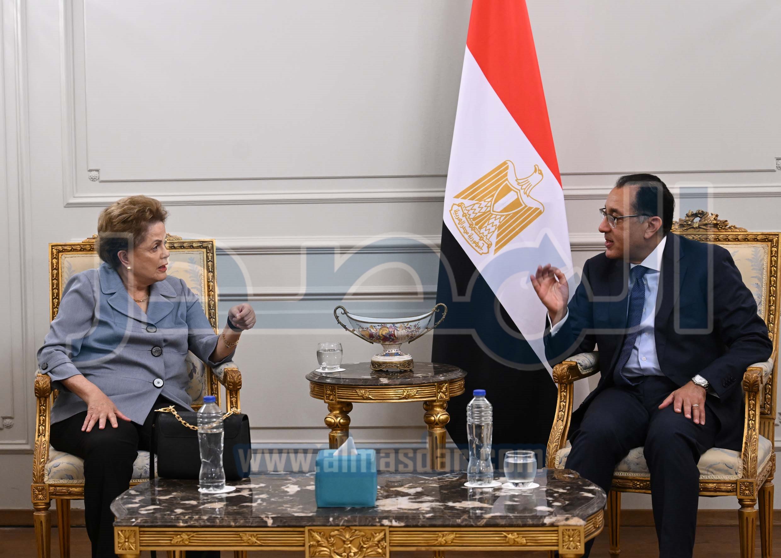 مدبولى يلتقي رئيسة بنك التنمية الجديد التابع لتجمع البريكس